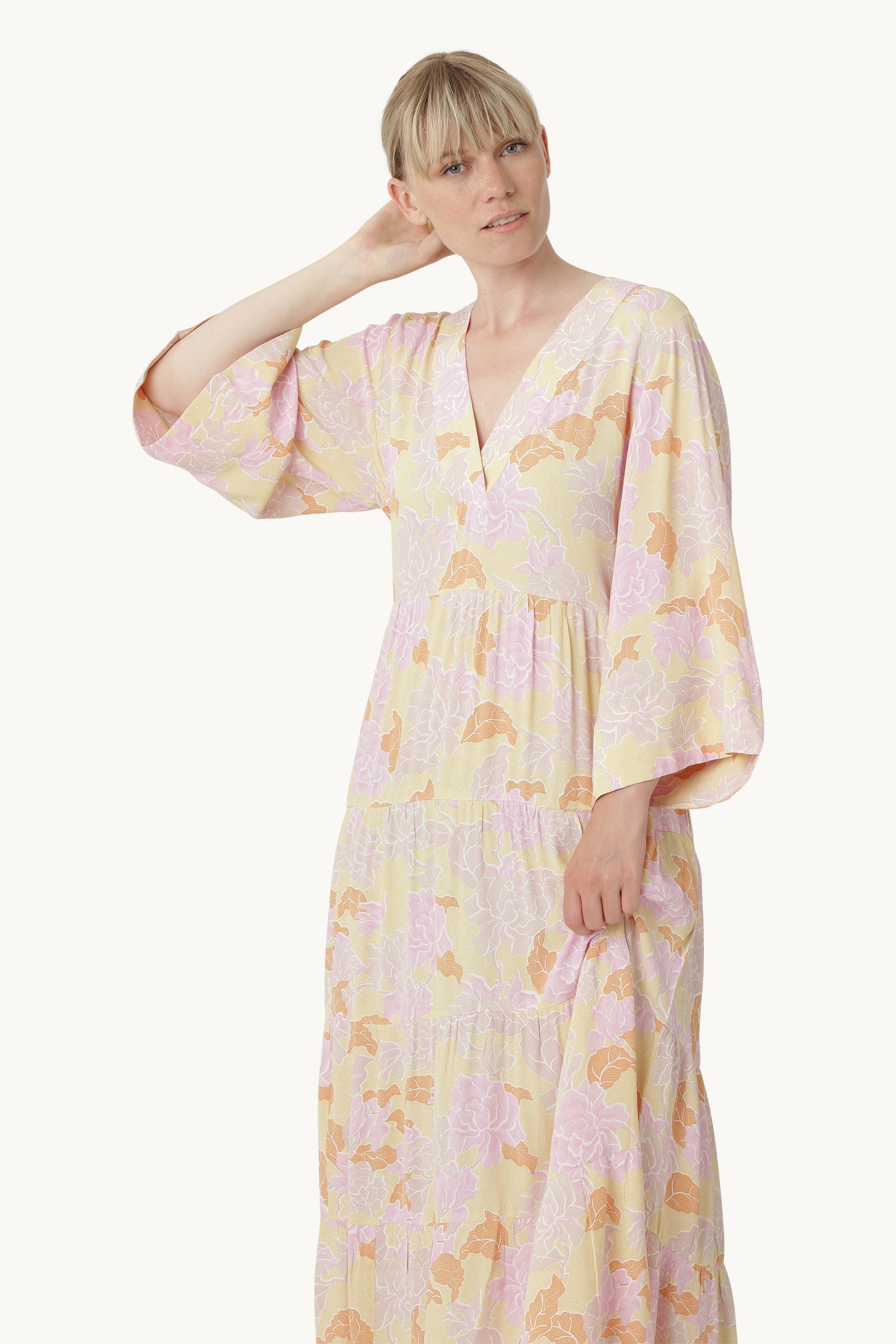 Long Dress - Custard