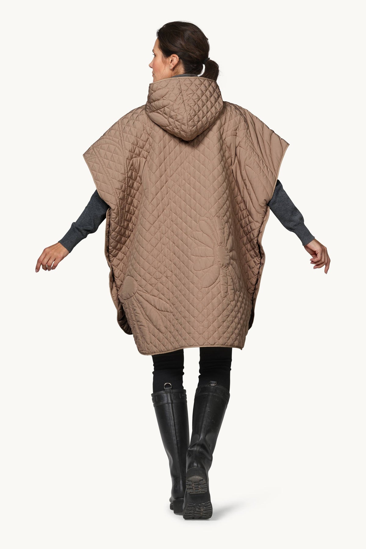 Quilted Cape - Sepia Tint
