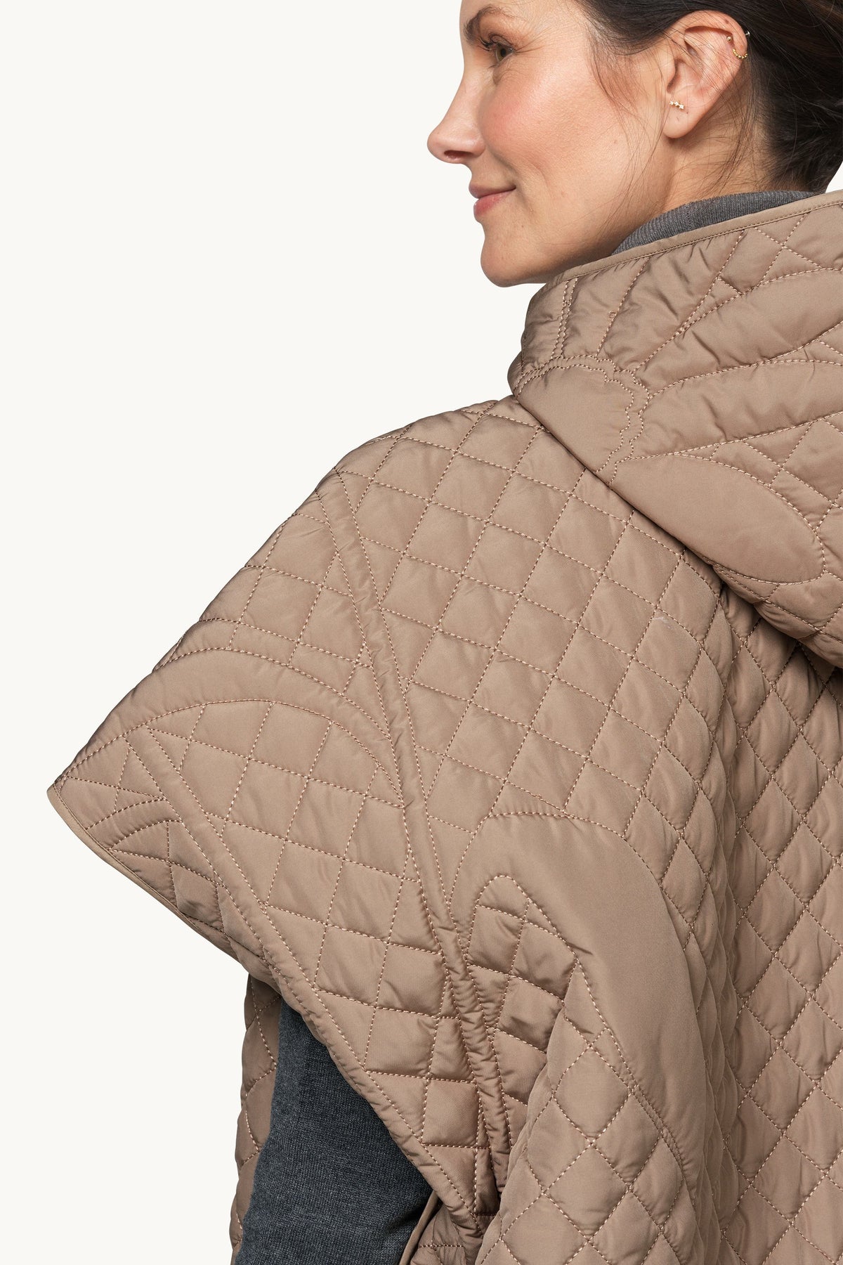 Quilted Cape - Sepia Tint