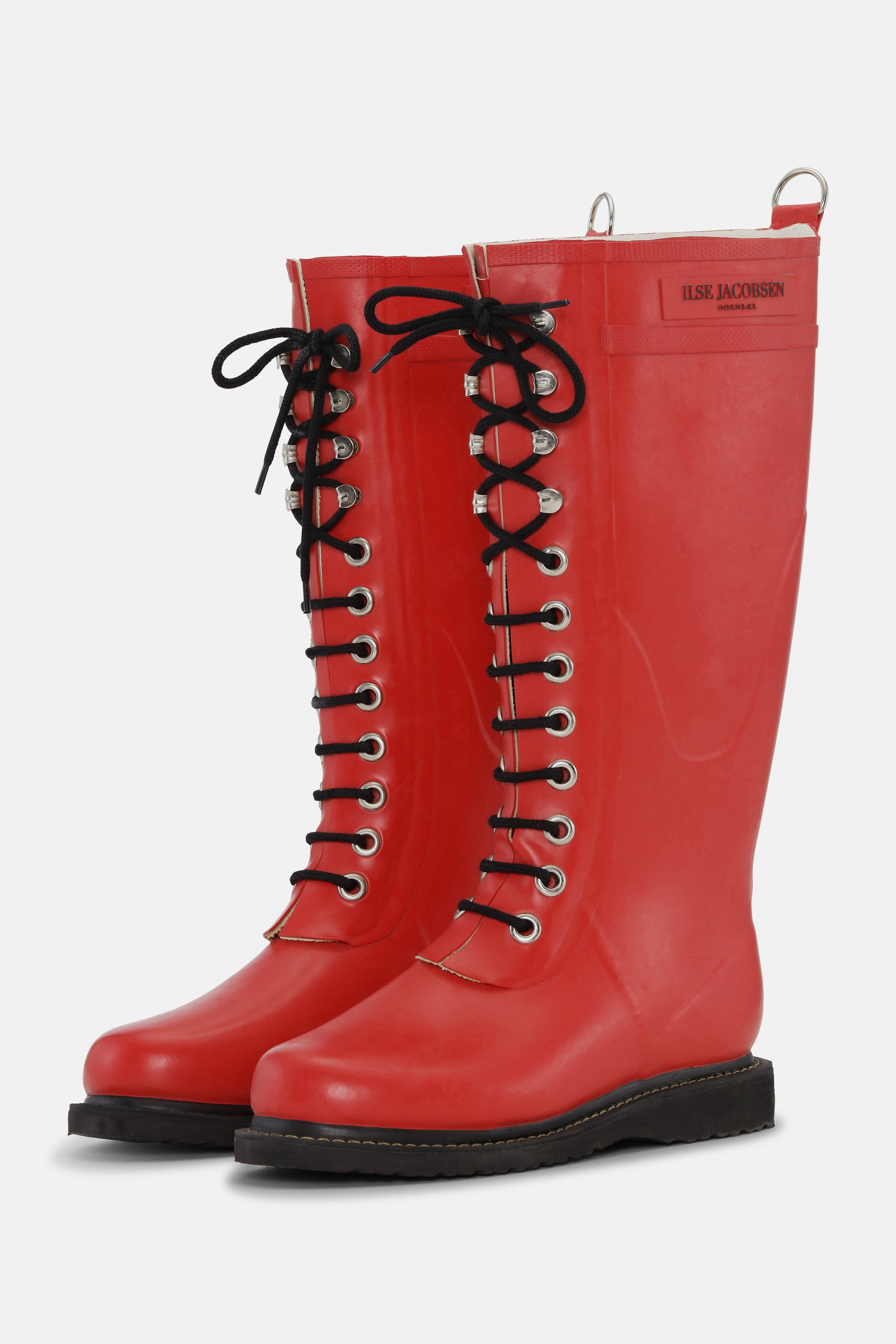 Bottes Longues En Caoutchouc - Rouge Foncé