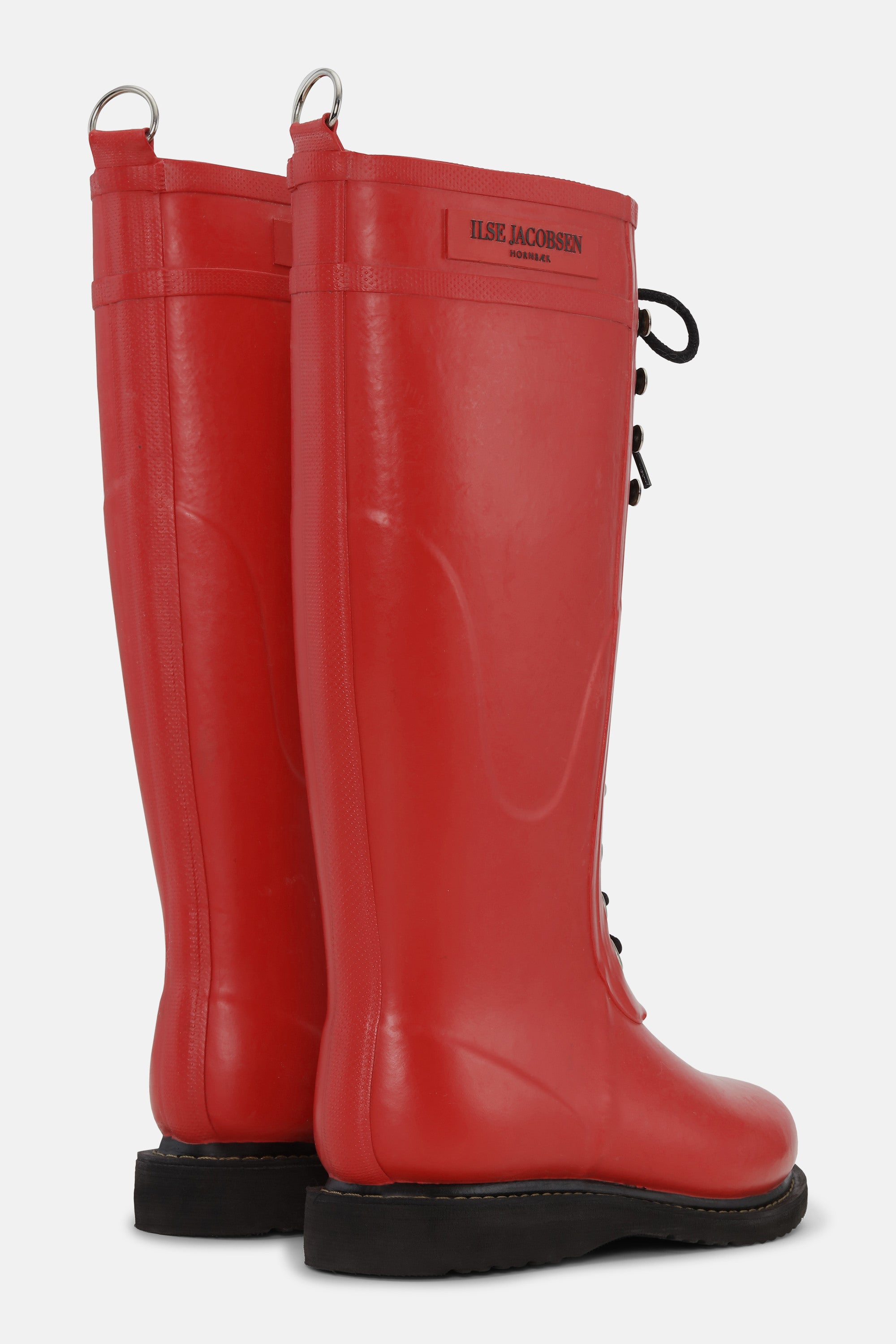 Bottes Longues En Caoutchouc - Rouge Foncé