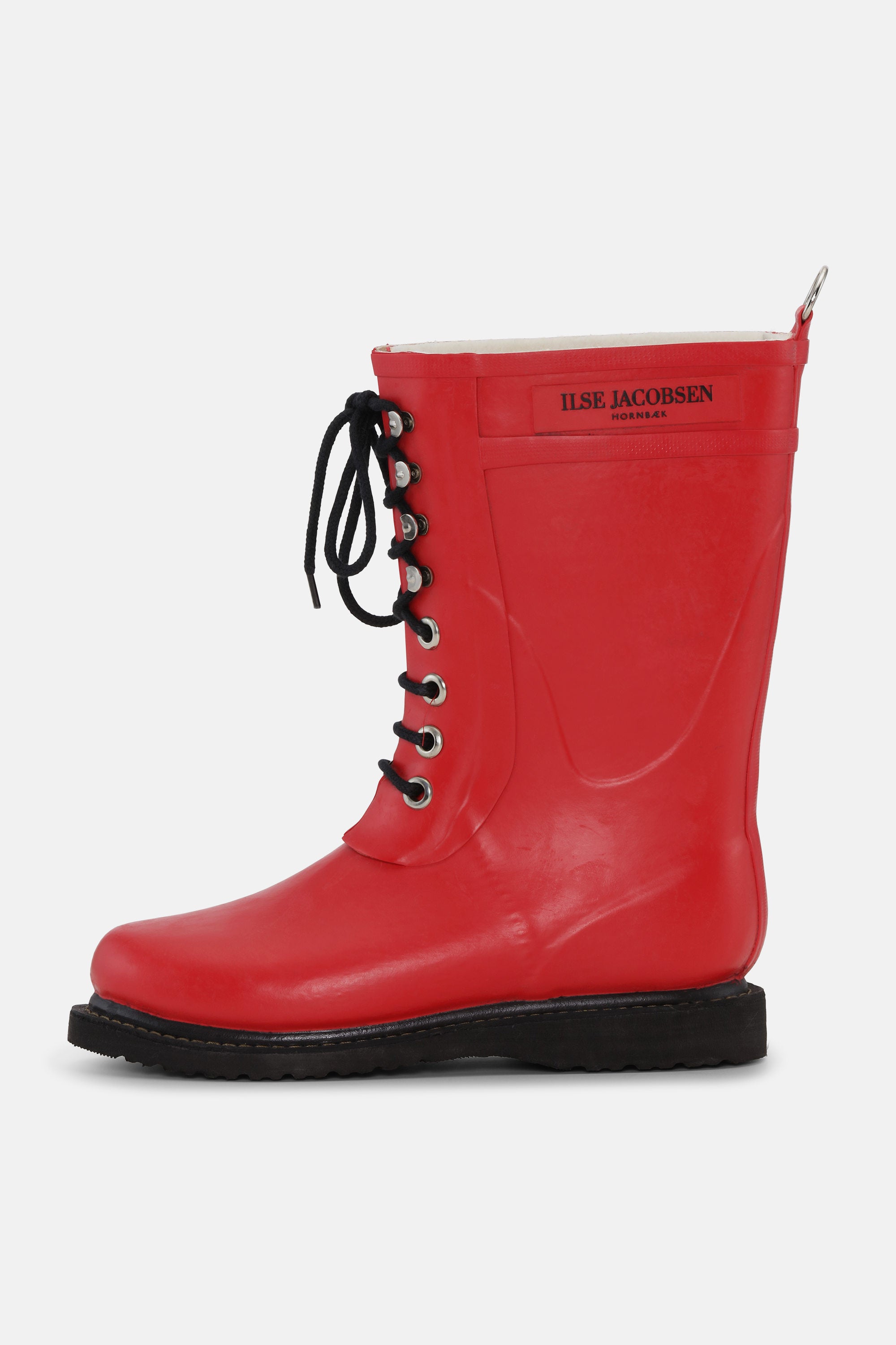 Bottes 3/4 en caoutchouc - Rouge Profond