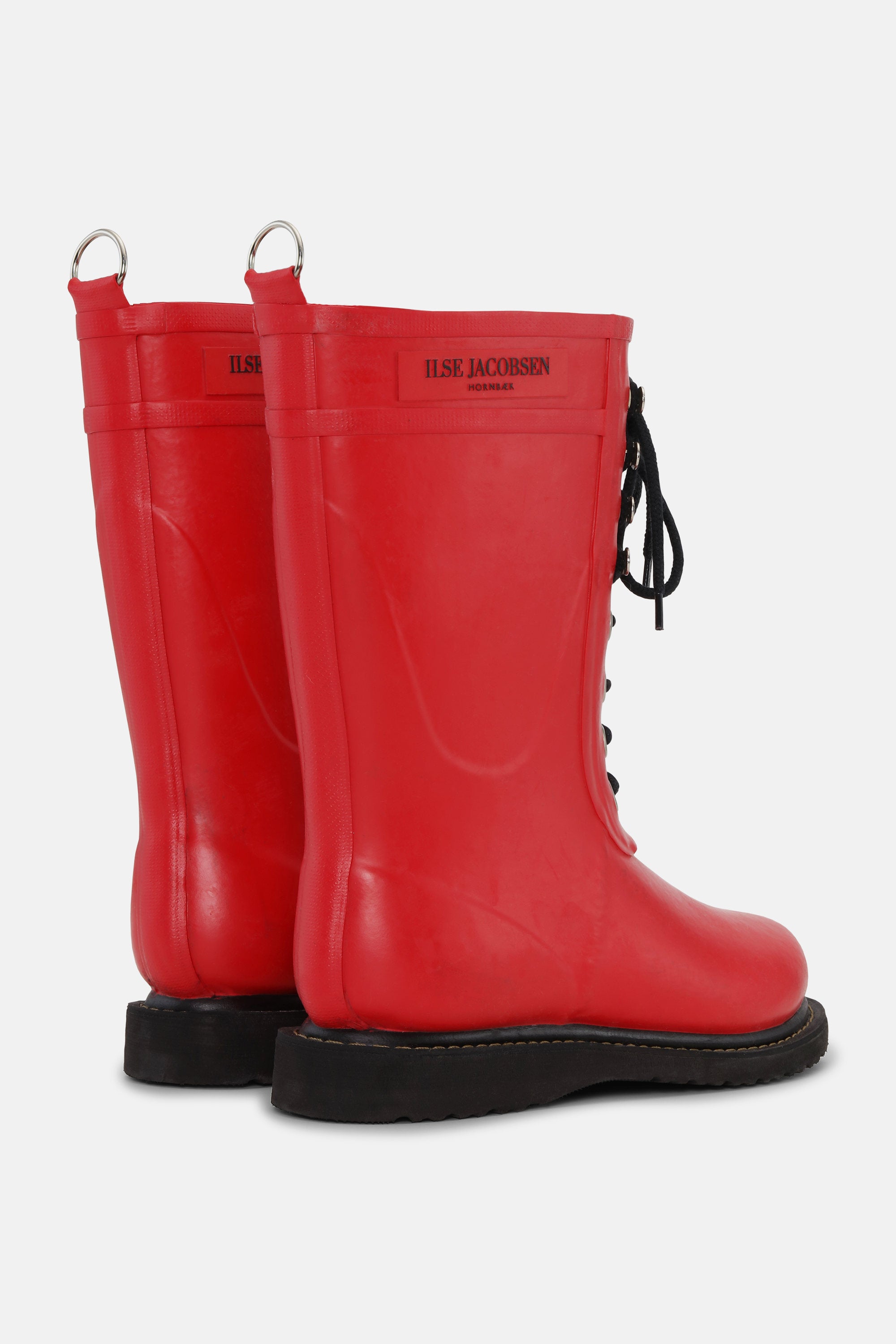 Bottes 3/4 en caoutchouc - Rouge Profond