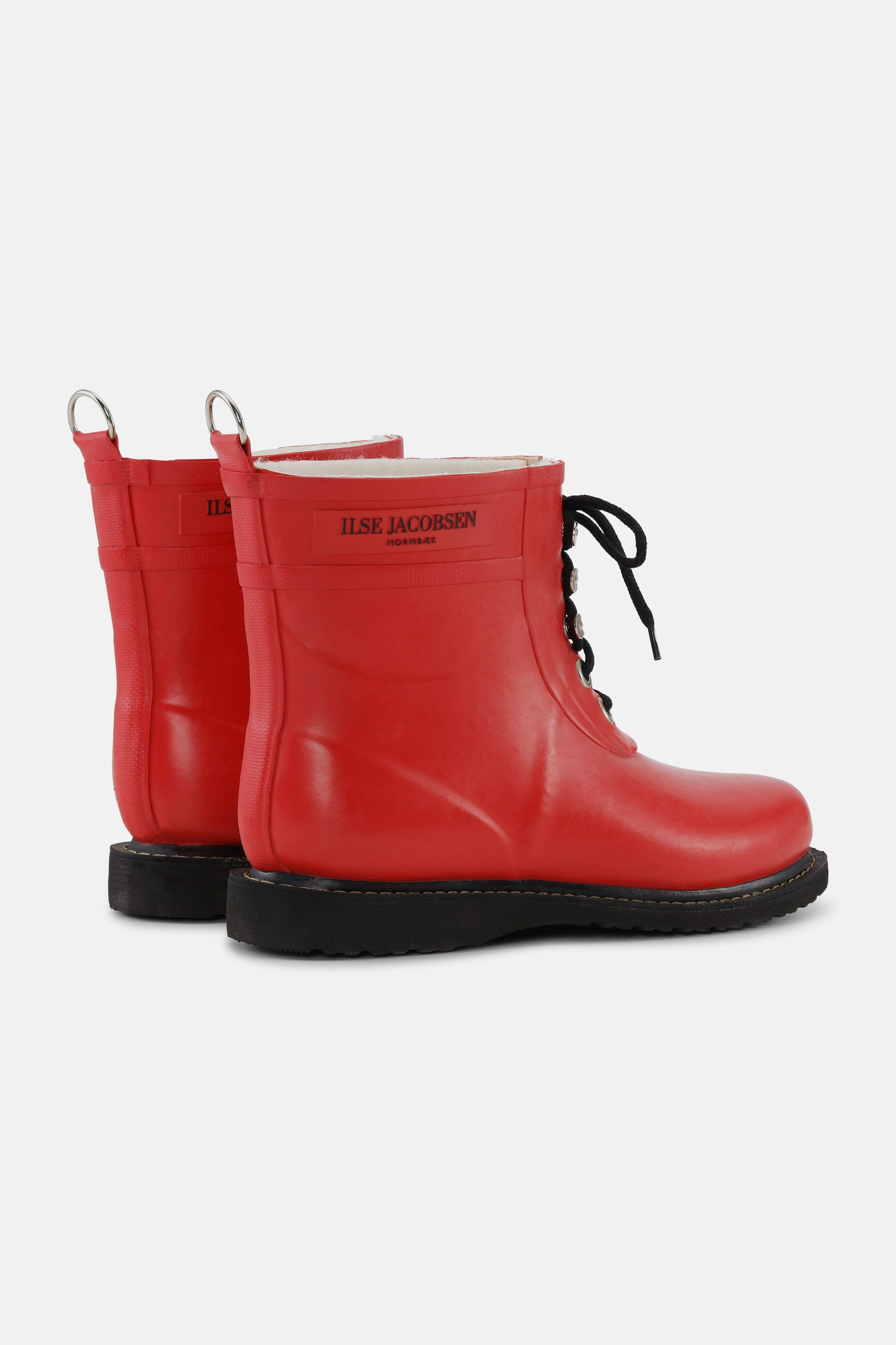 Bottes courtes en caoutchouc - Rouge profond