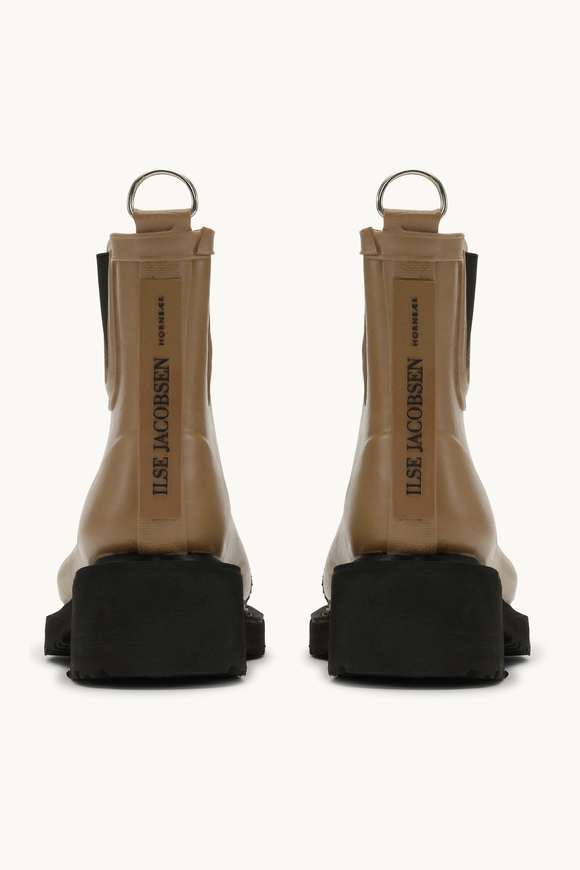 Bottes Courtes En Caoutchouc À Talon Haut - Loutre