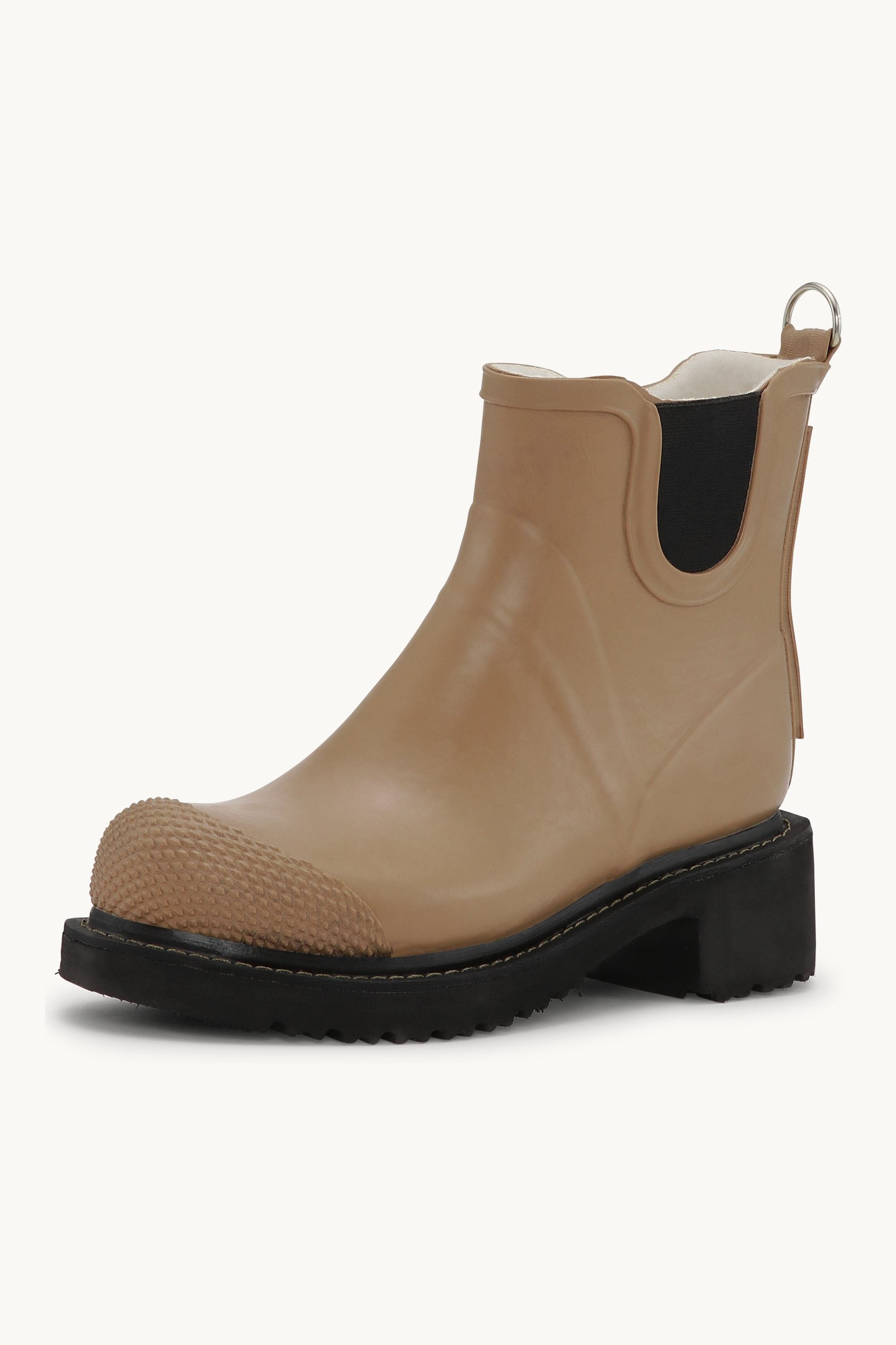Bottes Courtes En Caoutchouc À Talon Haut - Loutre