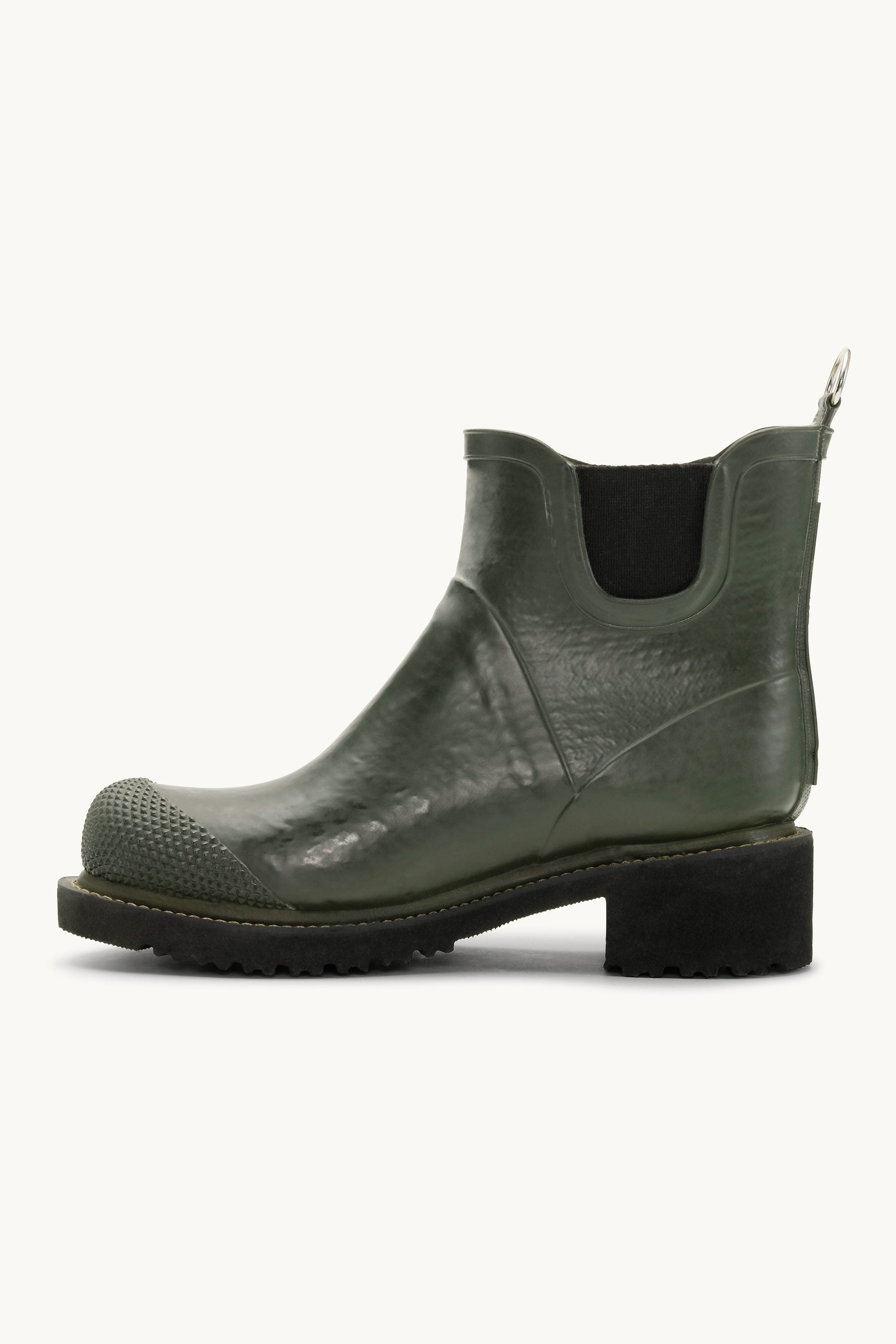Bottes Courtes En Caoutchouc À Talon Haut - Army