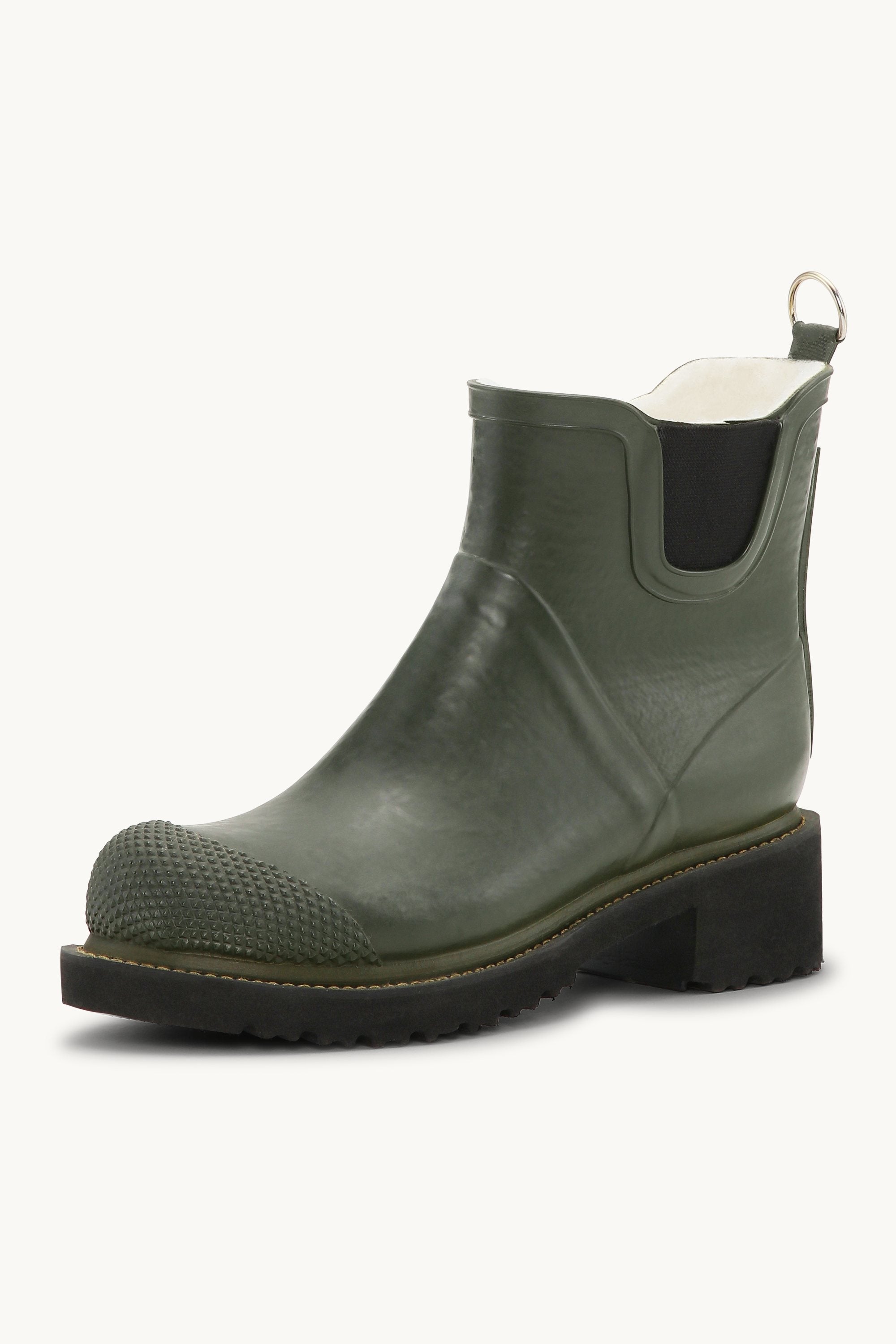 Bottes Courtes En Caoutchouc À Talon Haut - Army
