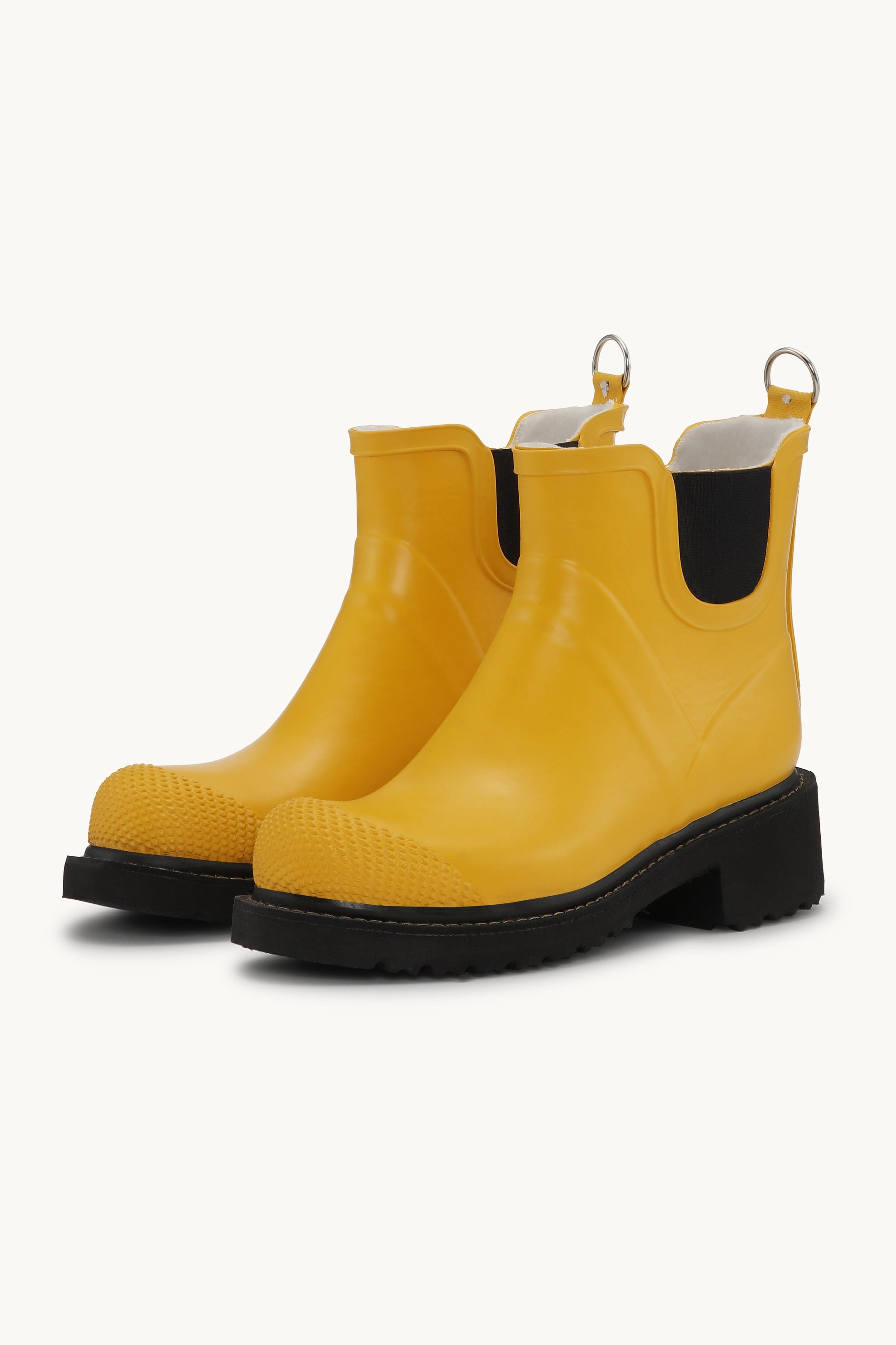 Bottes Courtes En Caoutchouc À Talon Haut - Cyber ​​Jaune