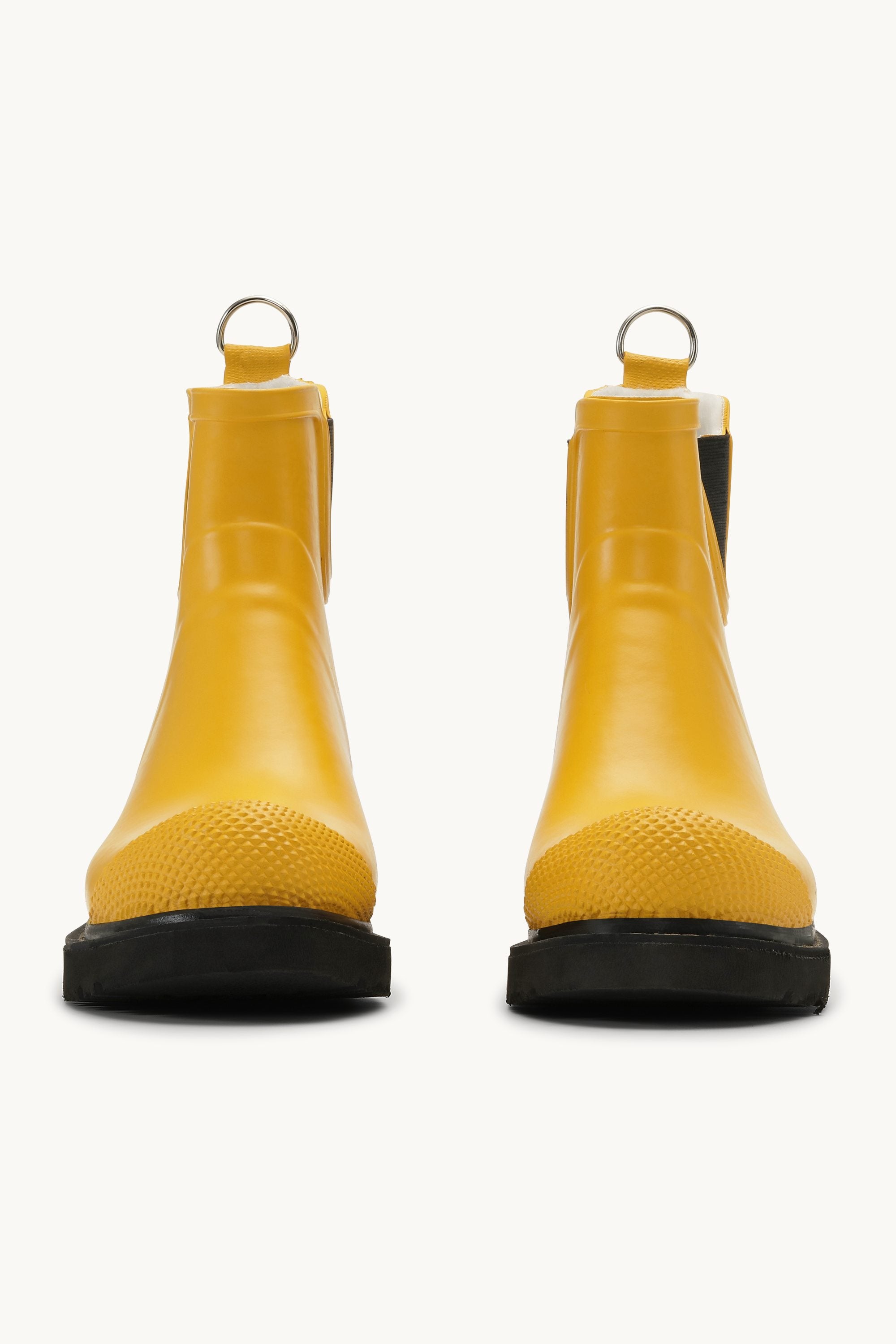 Bottes Courtes En Caoutchouc À Talon Haut - Cyber ​​Jaune