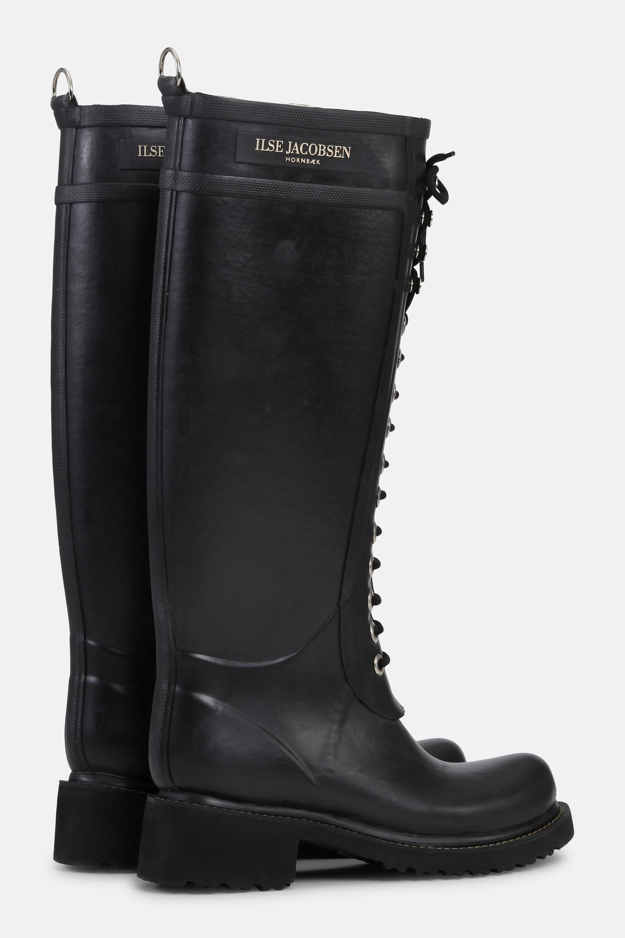 Long Rubber Boots - Black Black