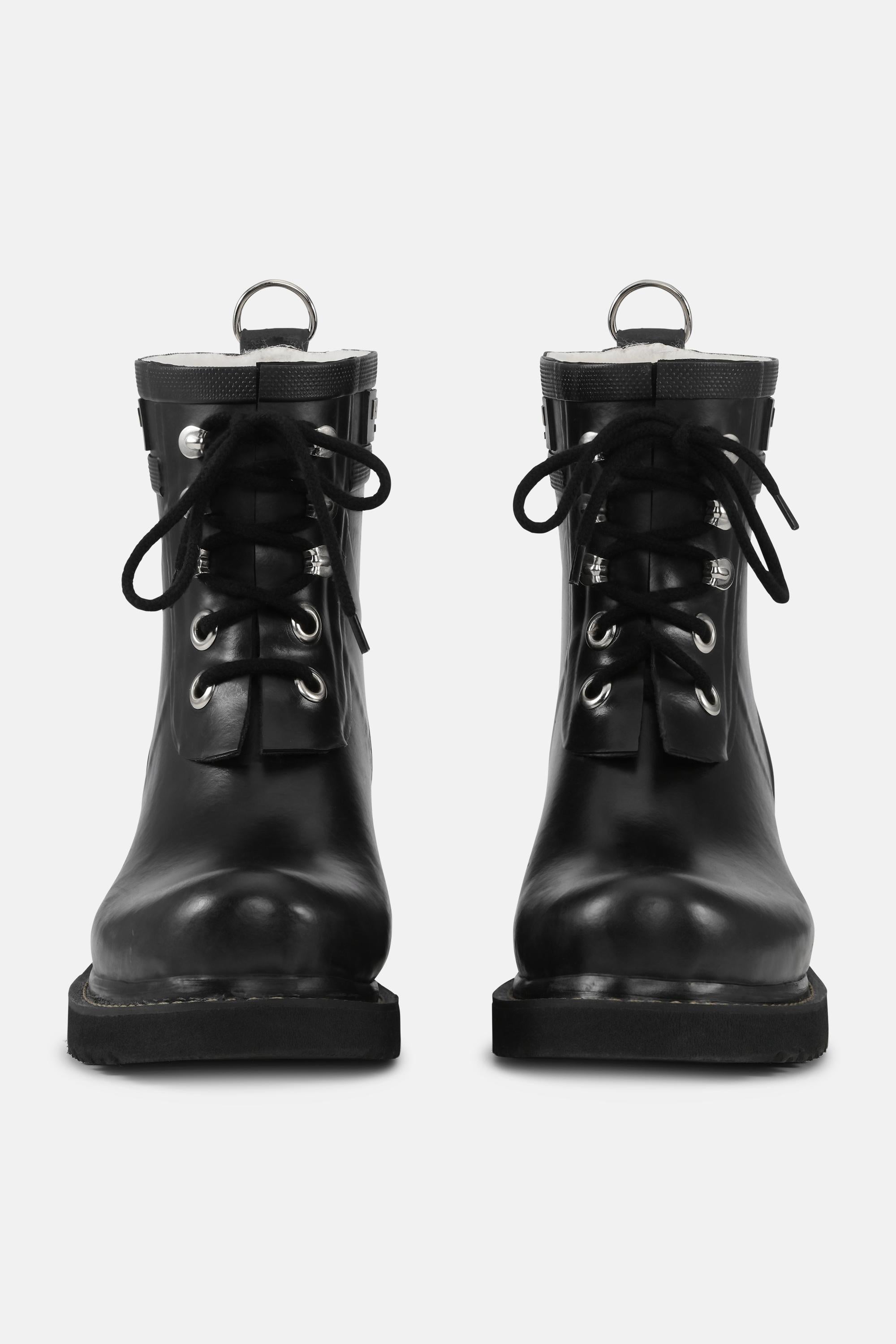 Short Rubber Boots - Black Black