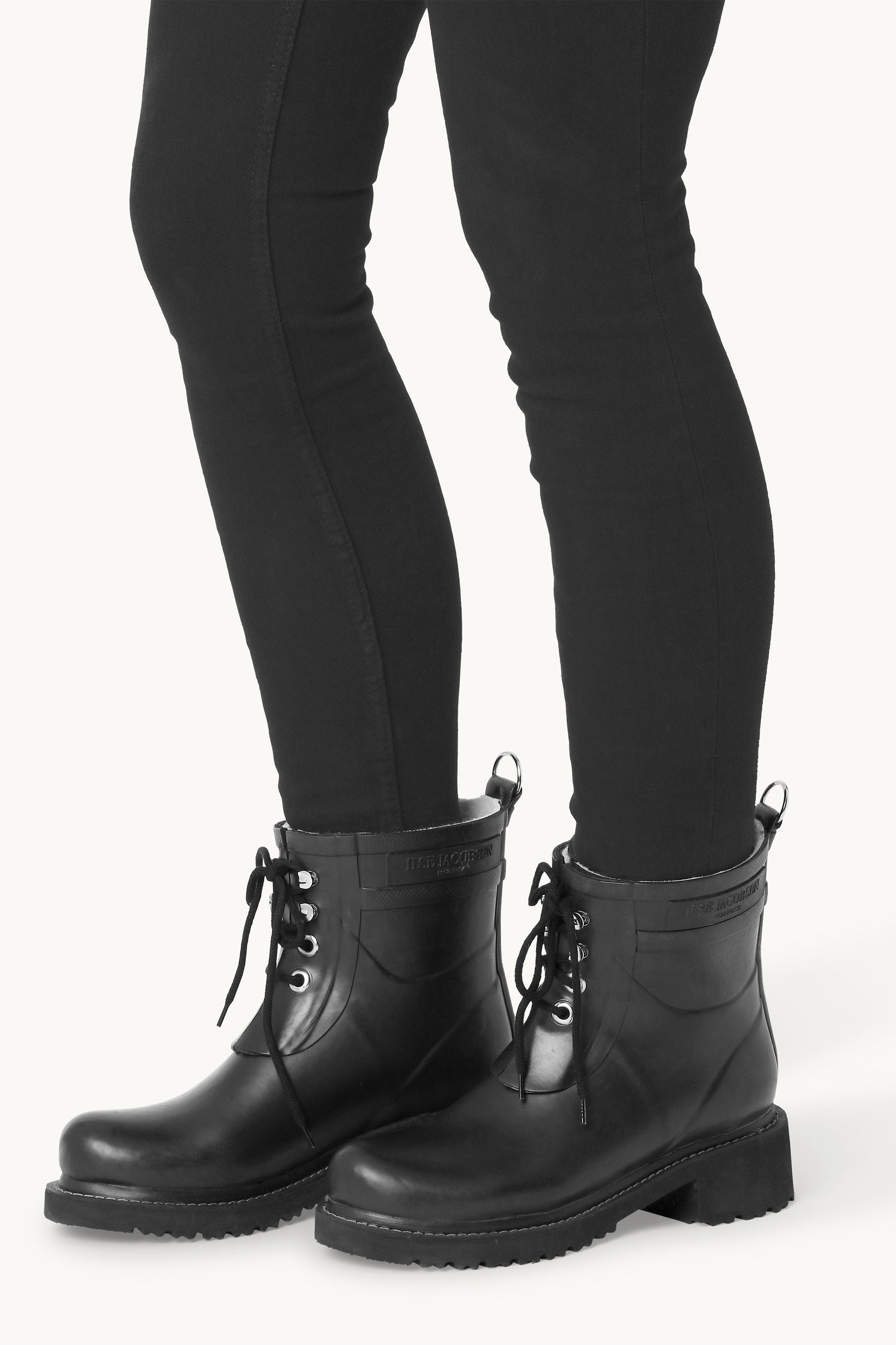 Short Rubber Boots - Black Black