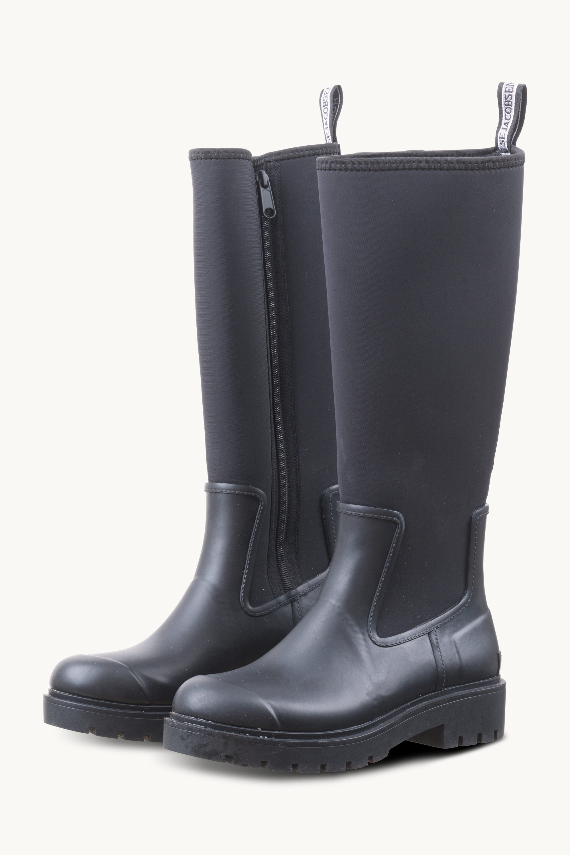Neoprene Rain Boot - Black Black