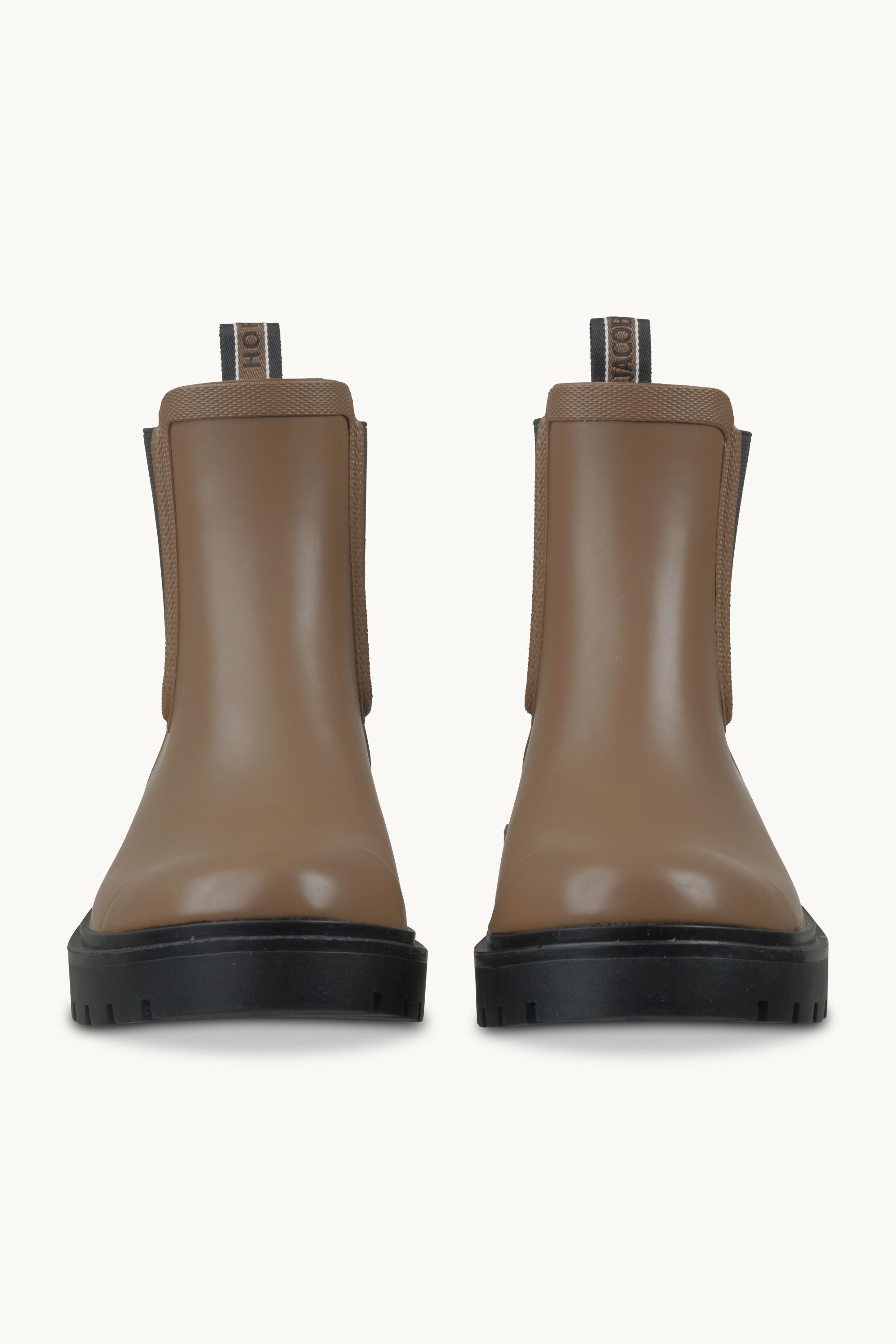 Chelsea Rain Boots - Mocca Black