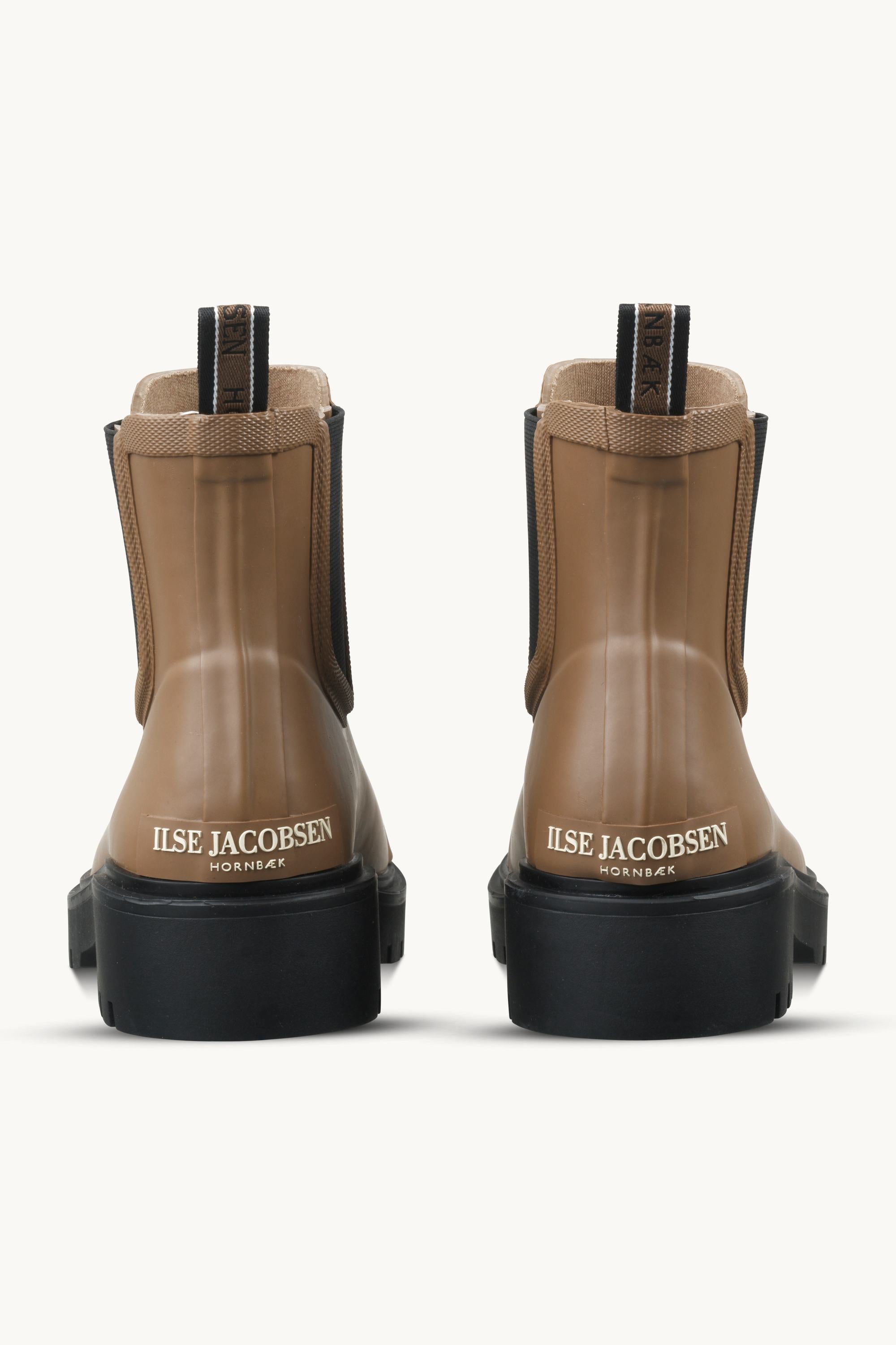 Chelsea Rain Boots - Mocca Black