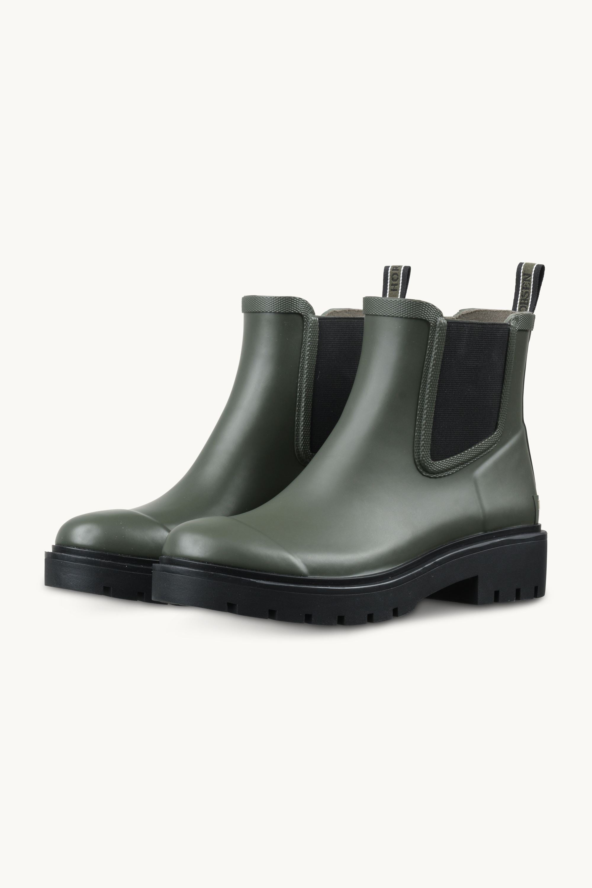 Chelsea Rain Boots - Army Black