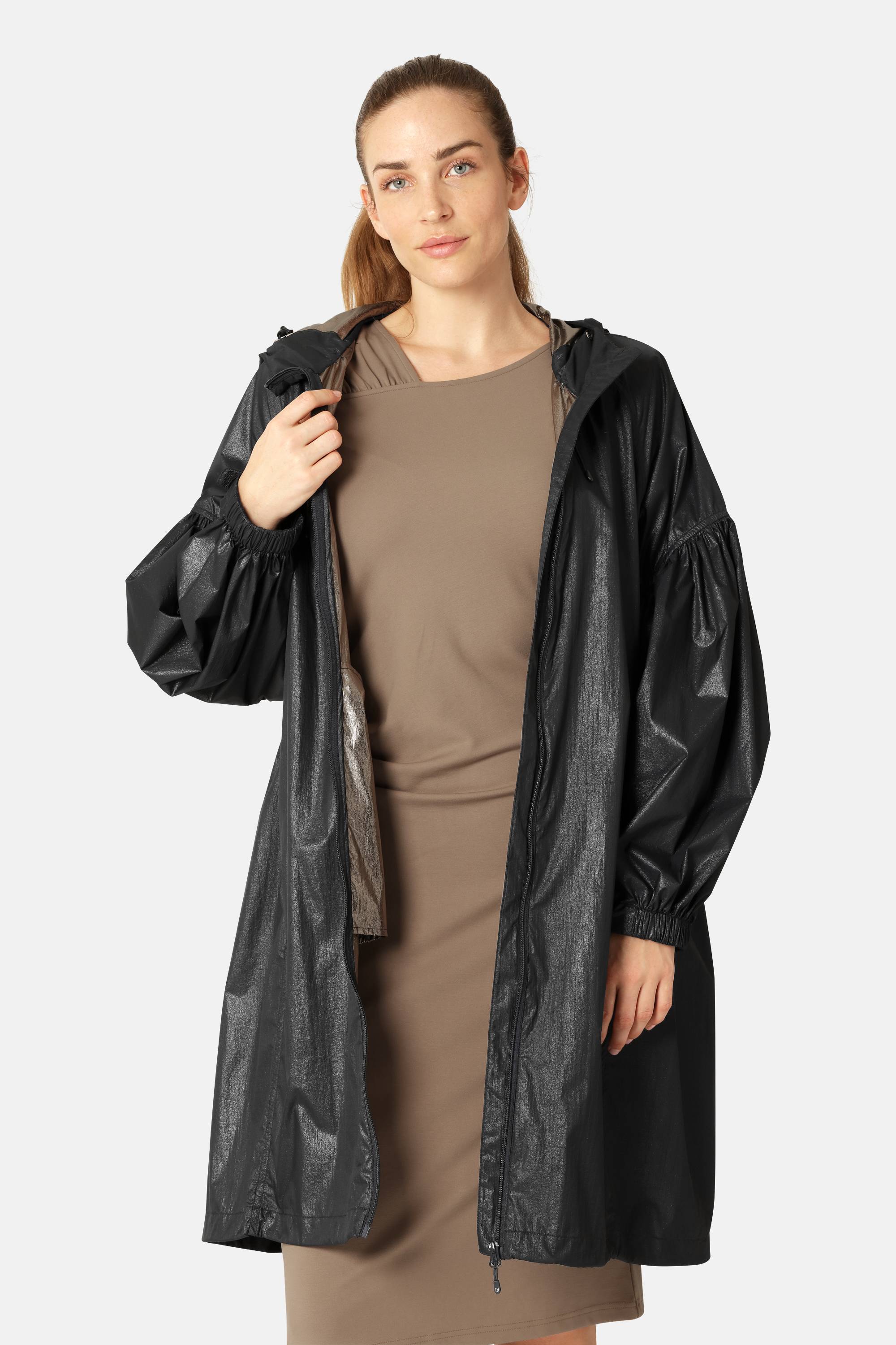 Shimmer Coat - Dark Indigo Gold