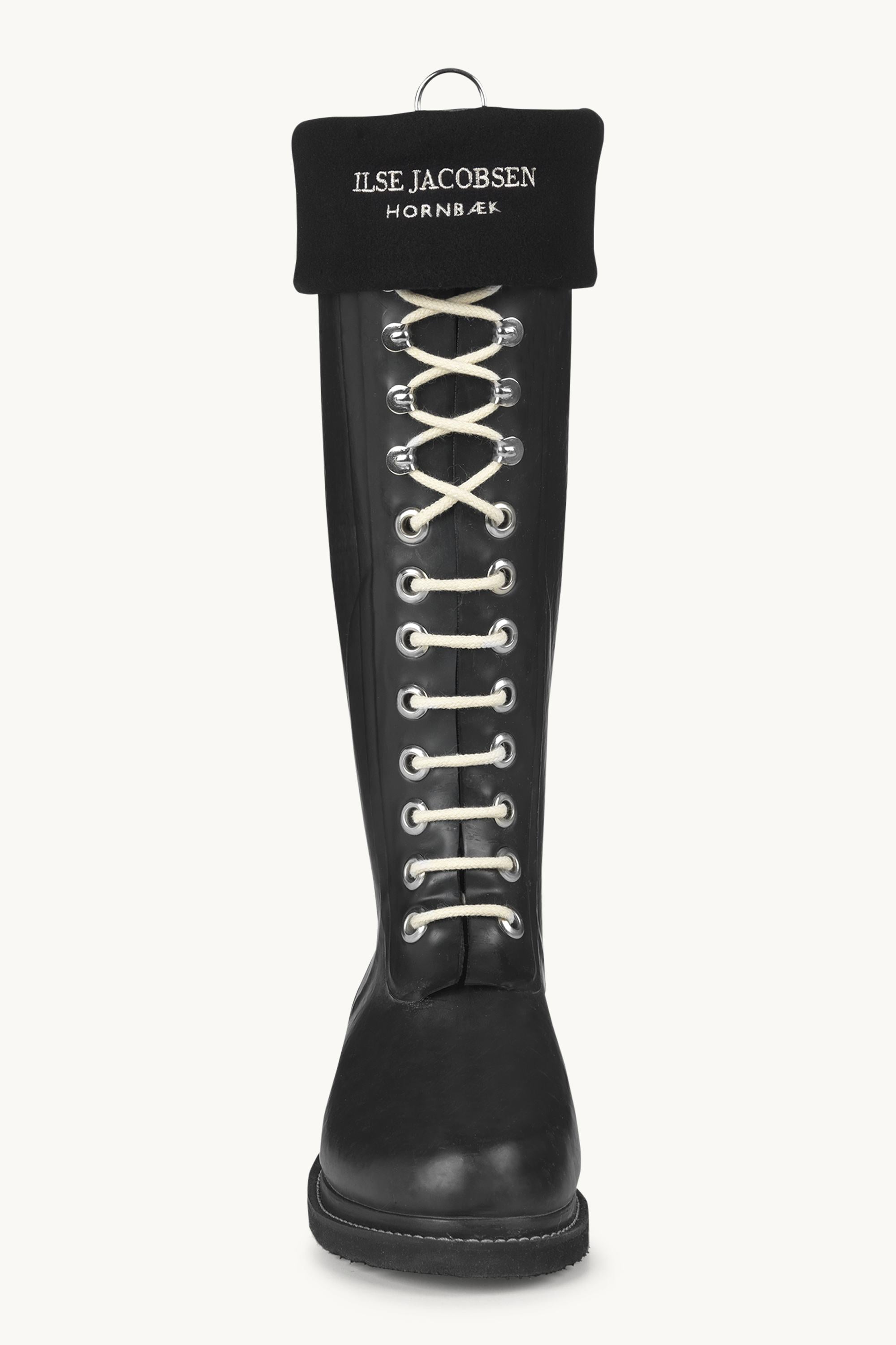 Chaussettes polaires pour bottes de pluie longues RUB1 - Noir Crème