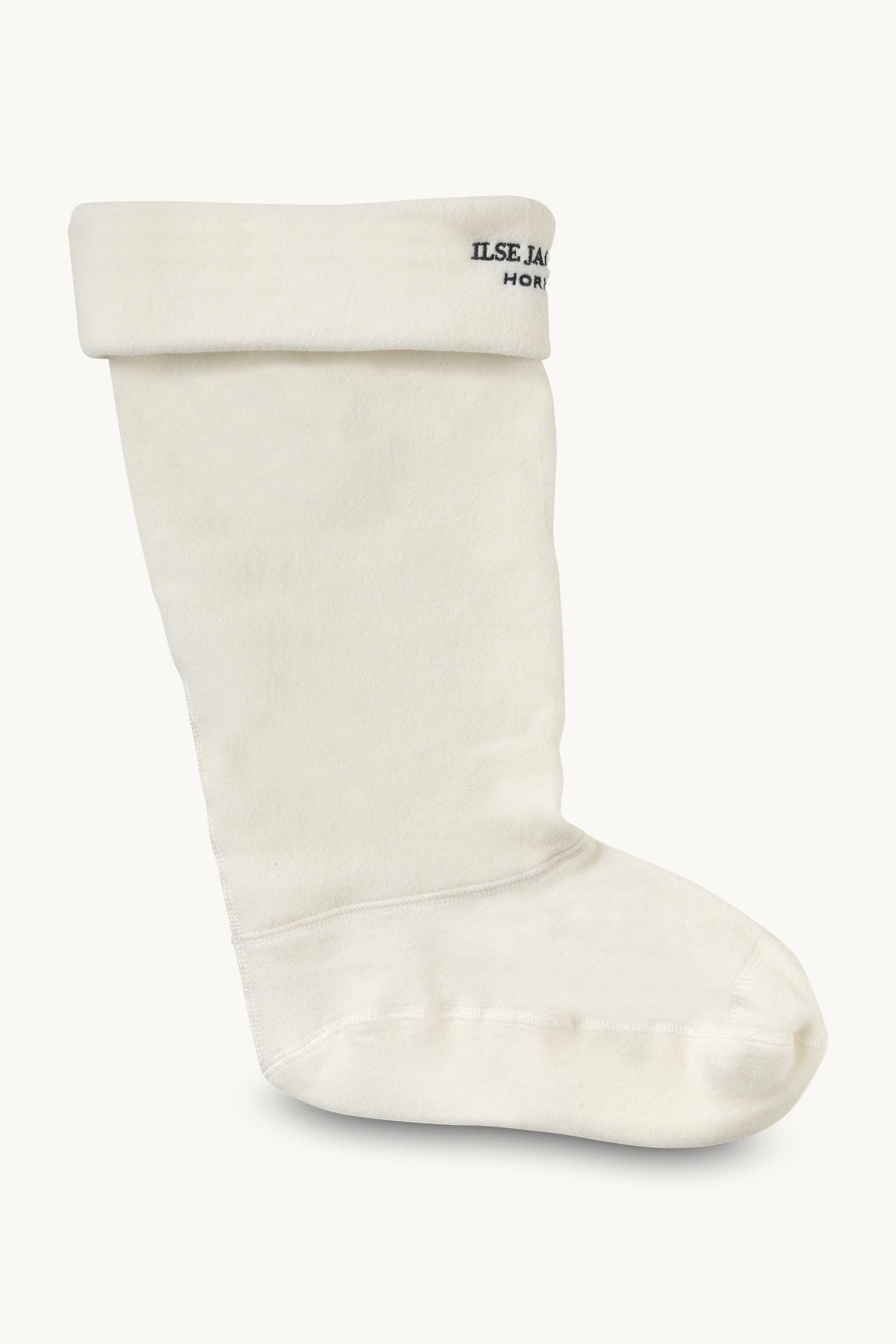 Chaussettes polaires pour bottes de pluie longues RUB1 - Crème Noir