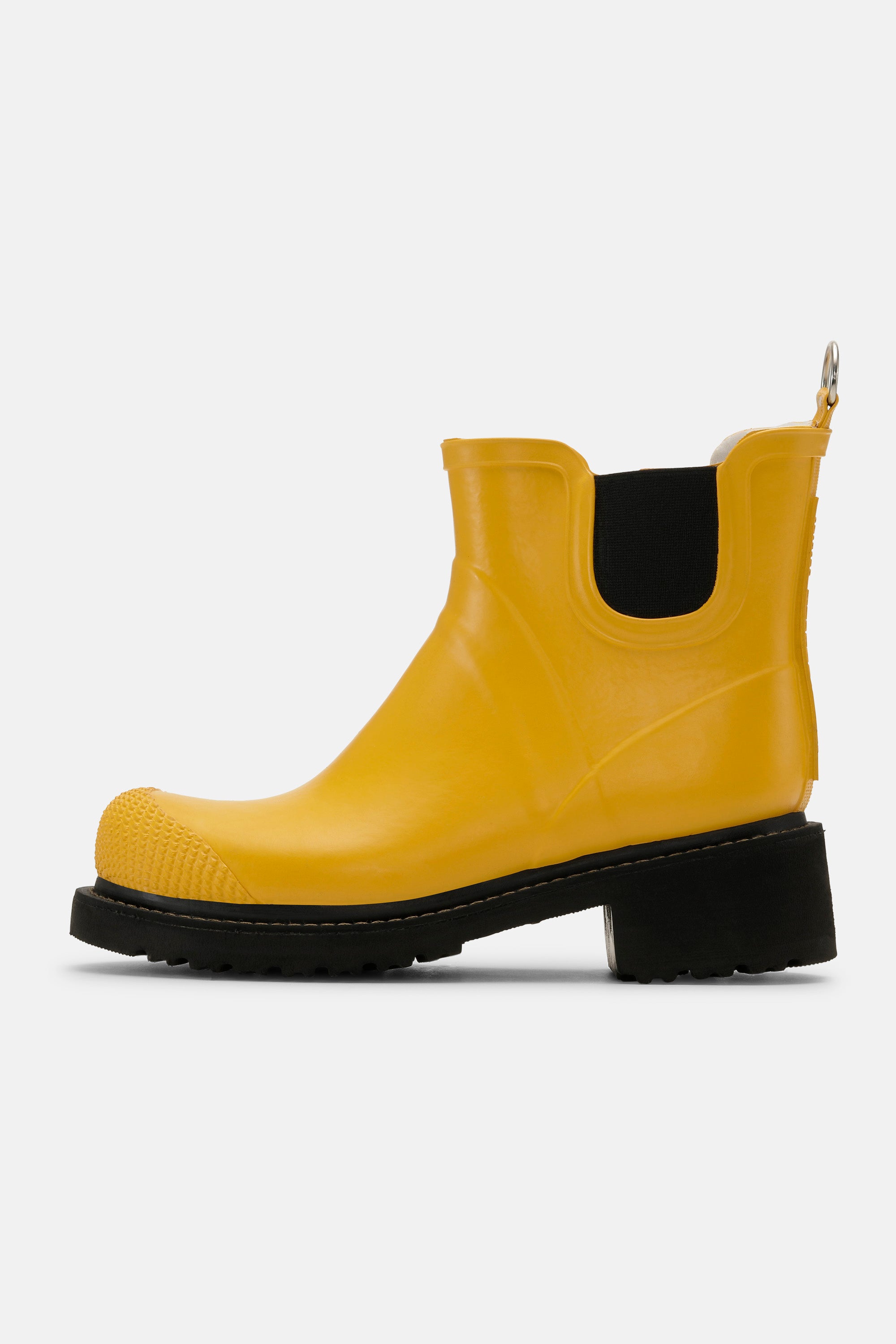 Ilse Jacobsen Hornbæk Footwear Short Rubber Boots With High Heel Rain boots 808 Cyber Yellow