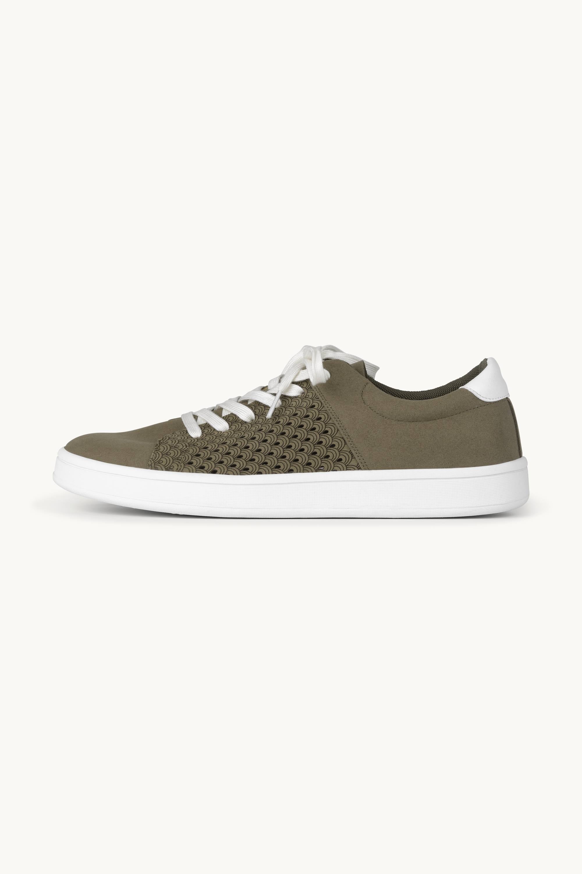City Sneaker Homme - Deep Olive White