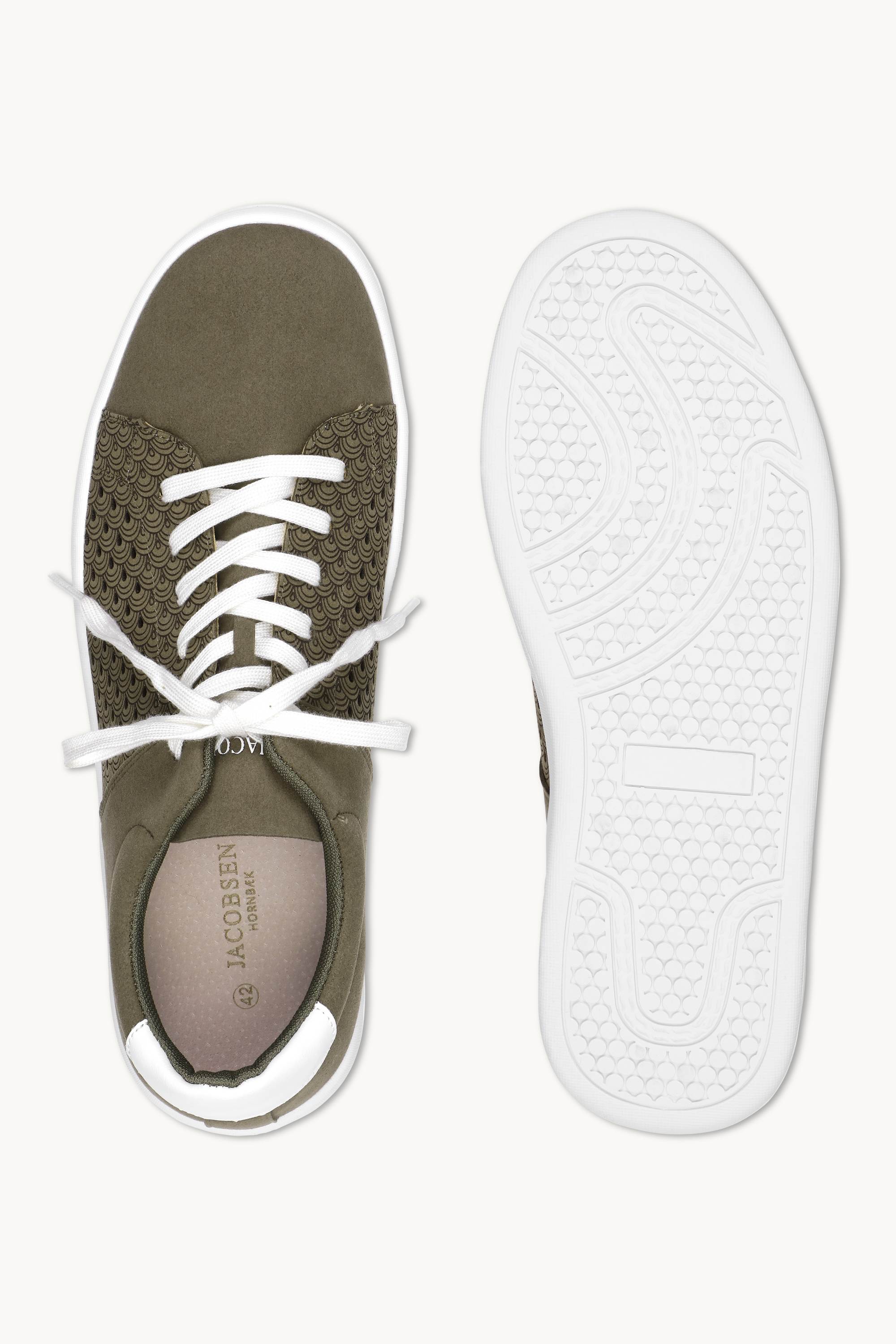City Sneaker Homme - Deep Olive White