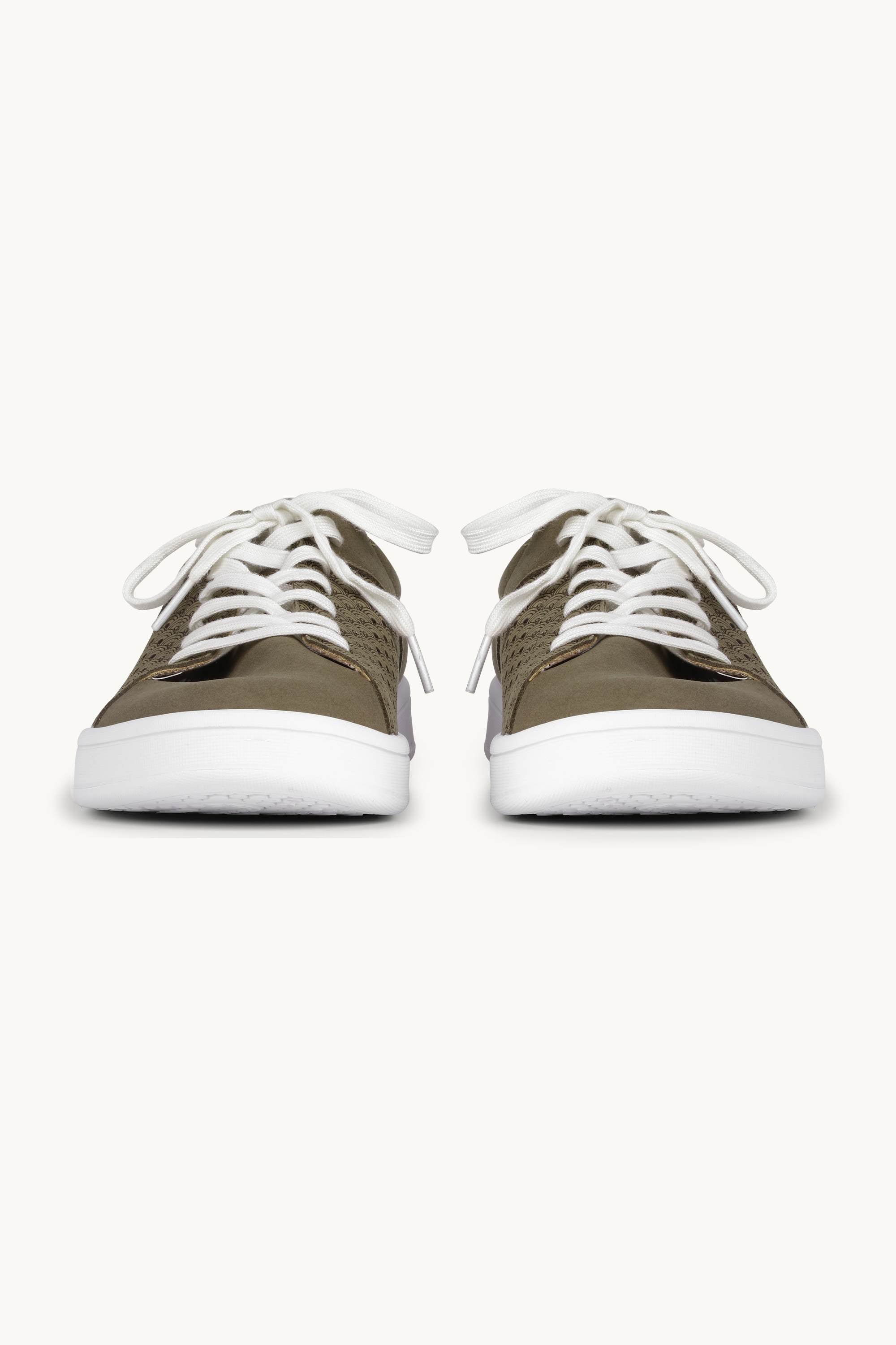 City Sneaker Homme - Deep Olive White