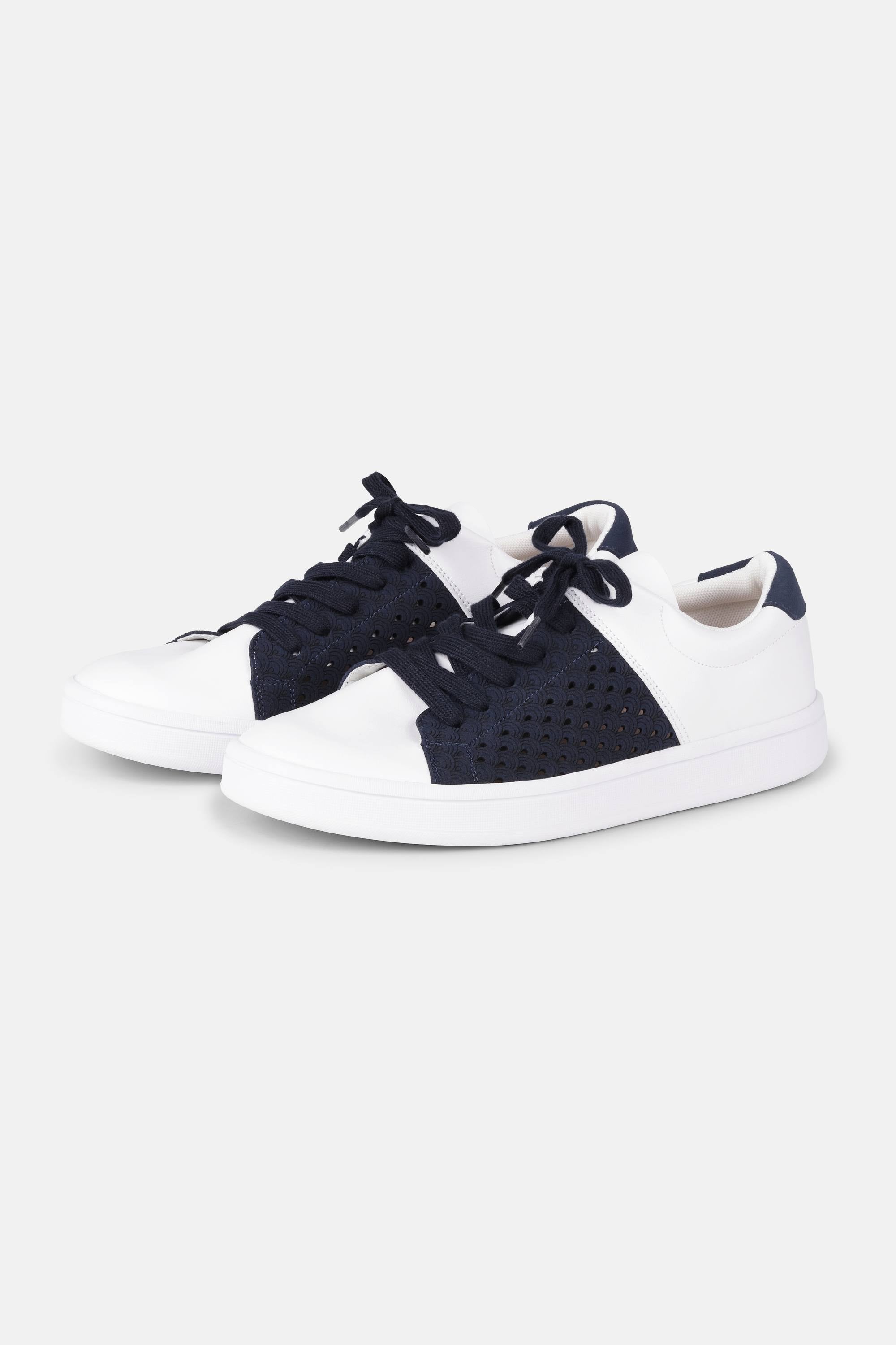 Baskets City - Blanc Indigo Foncé