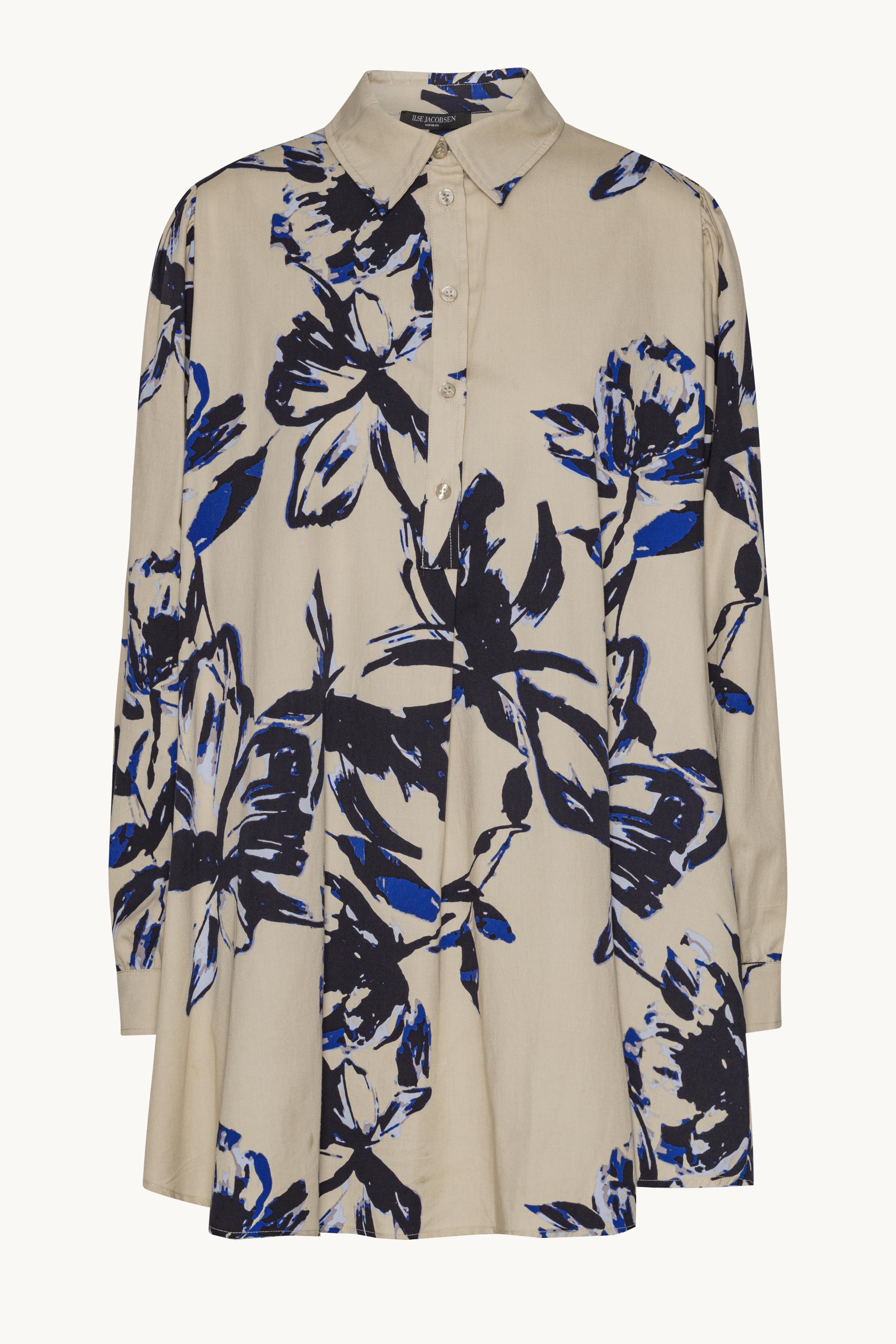 Robe Tunique Longue - Sand Artsy Stroke Flower