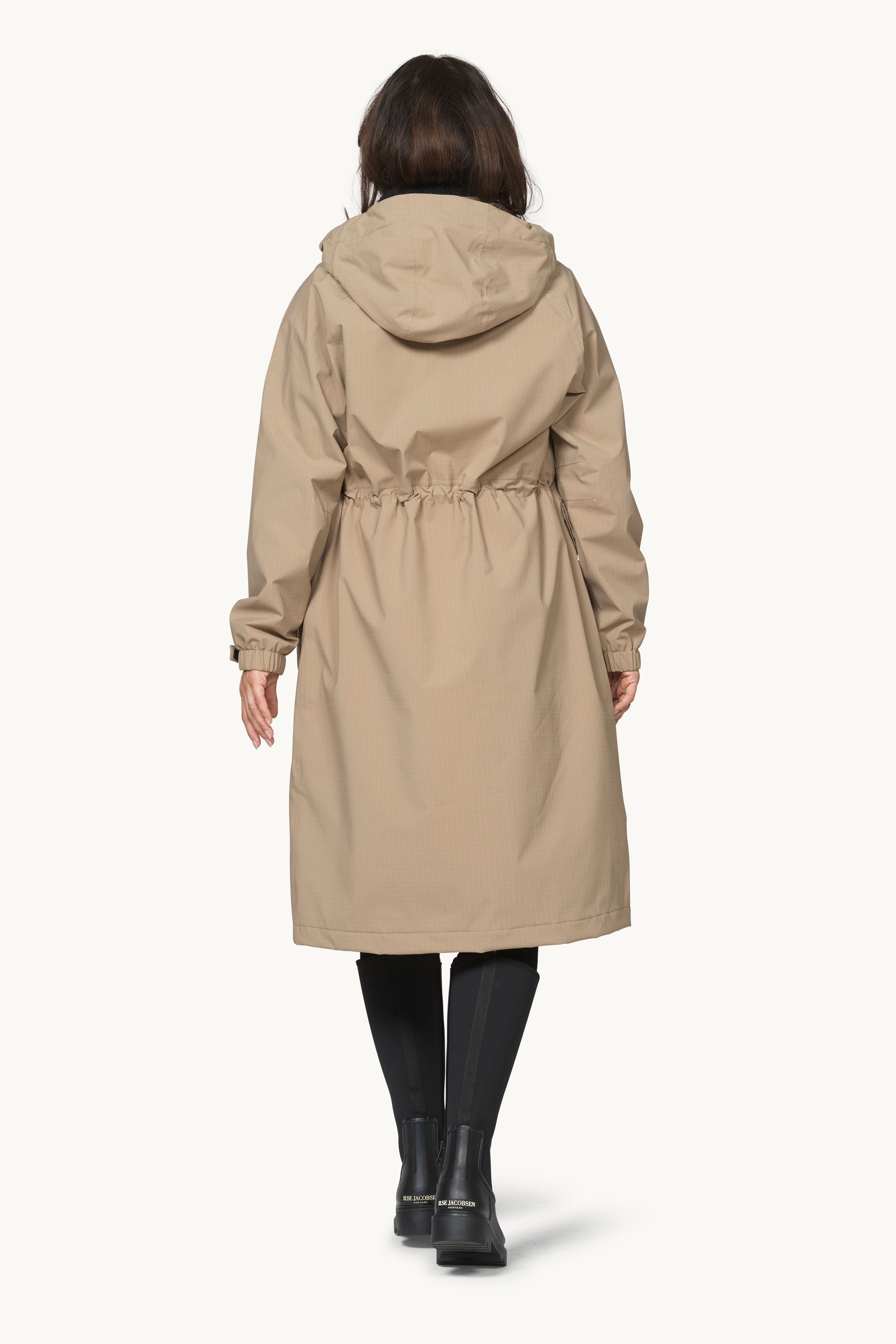 Long Winter Coat - Greige