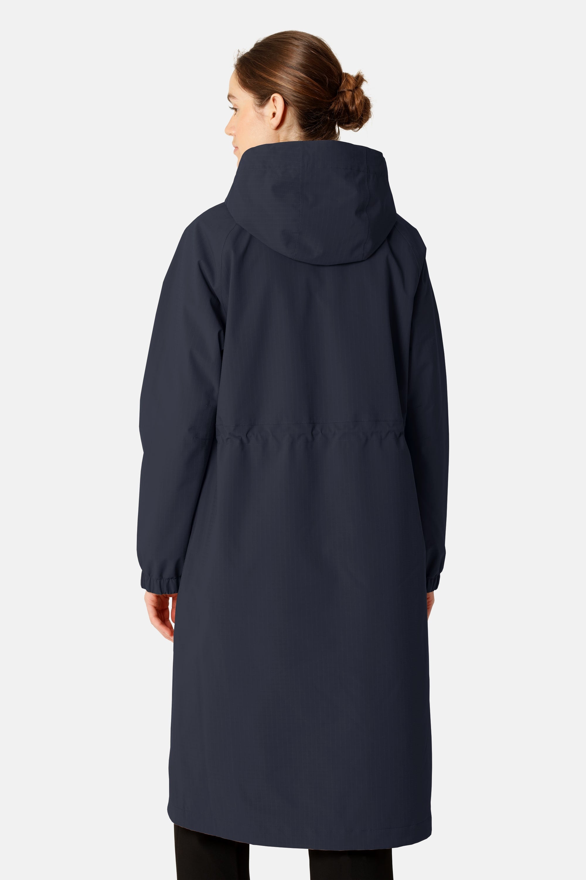 Long Winter Coat - Dark Indigo