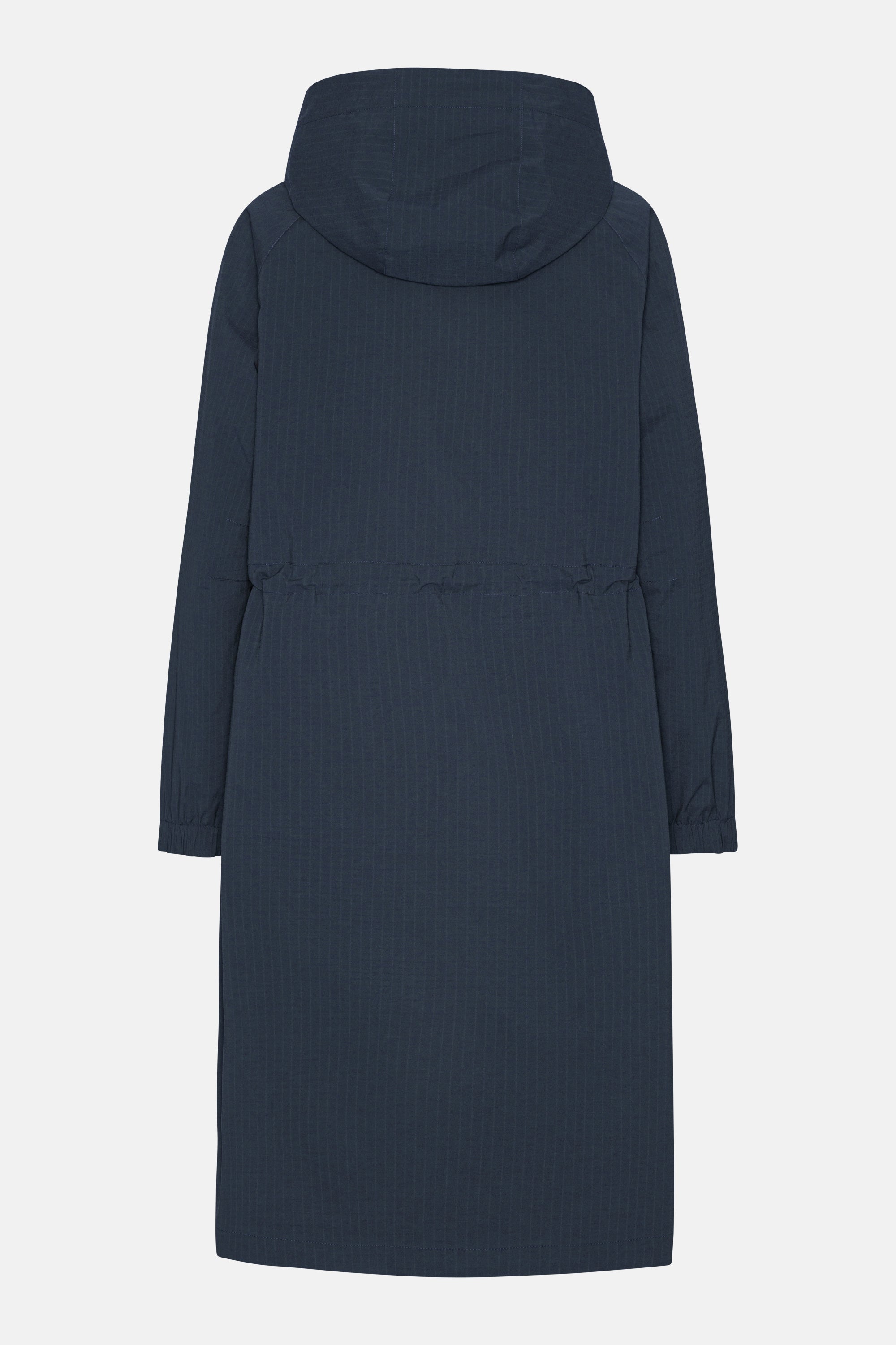 Long Winter Coat - Dark Indigo