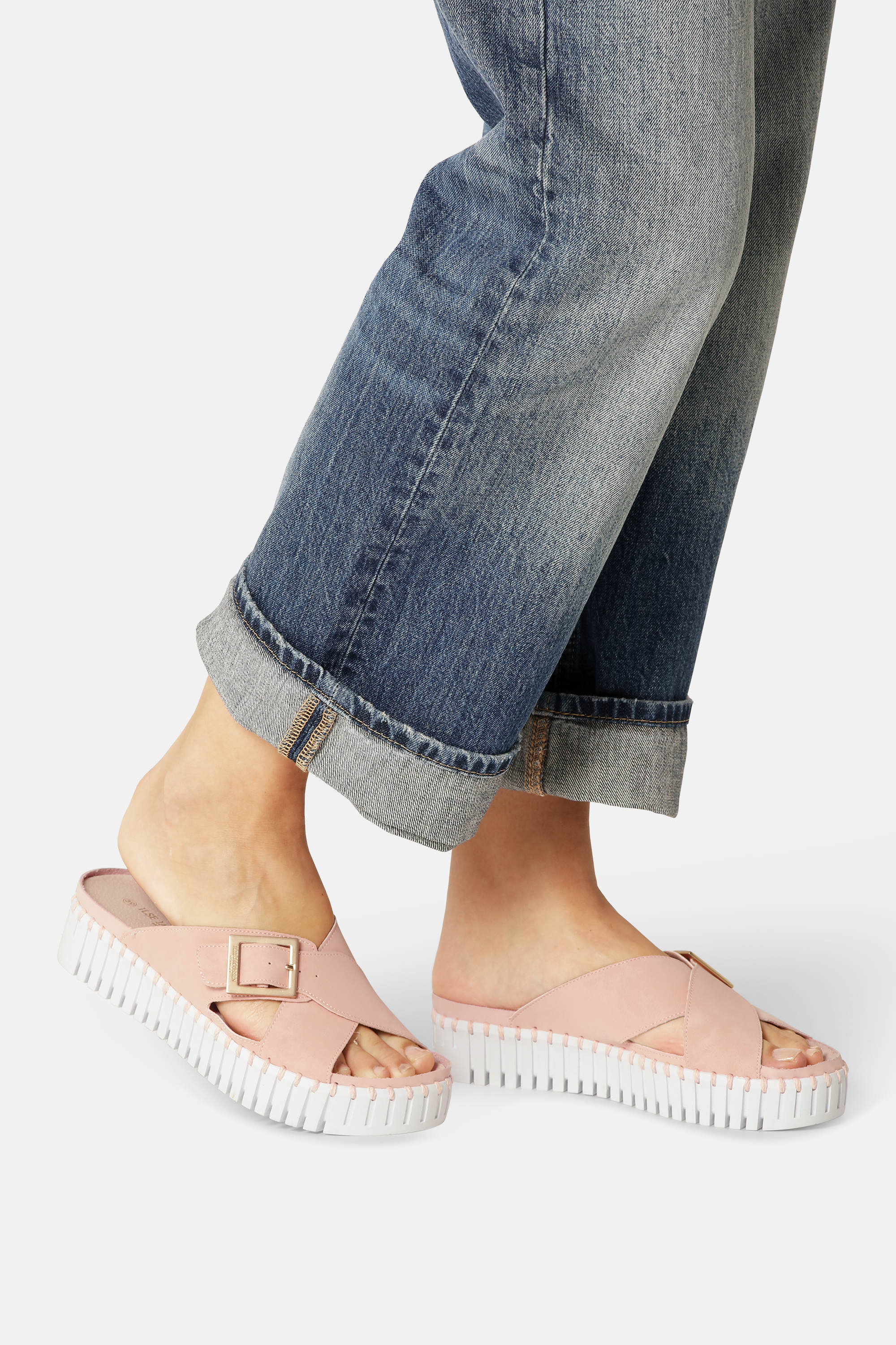 Sandales Crossover - Adobe Rose White