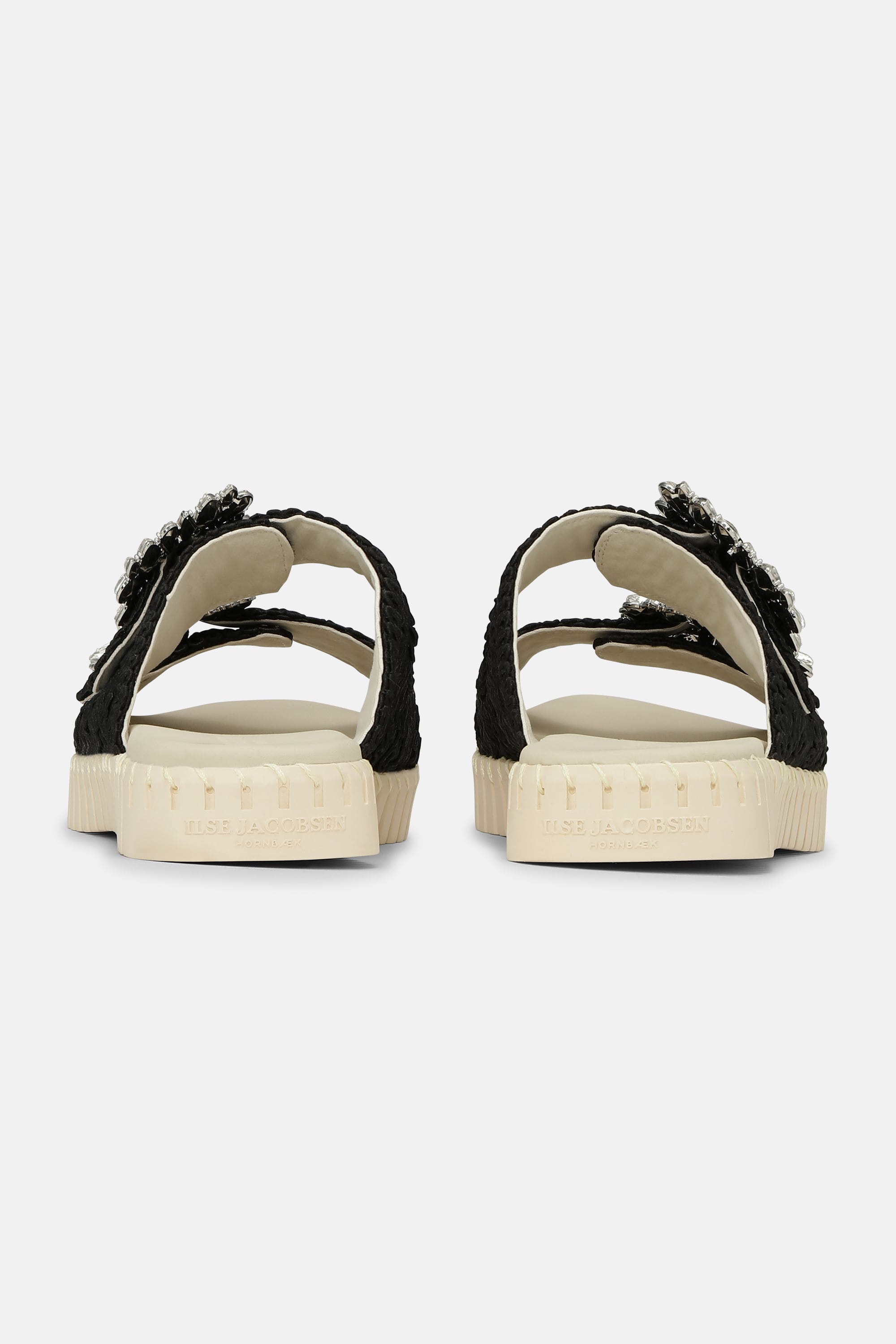 Tulip Sandal - Black Pearled Ivory