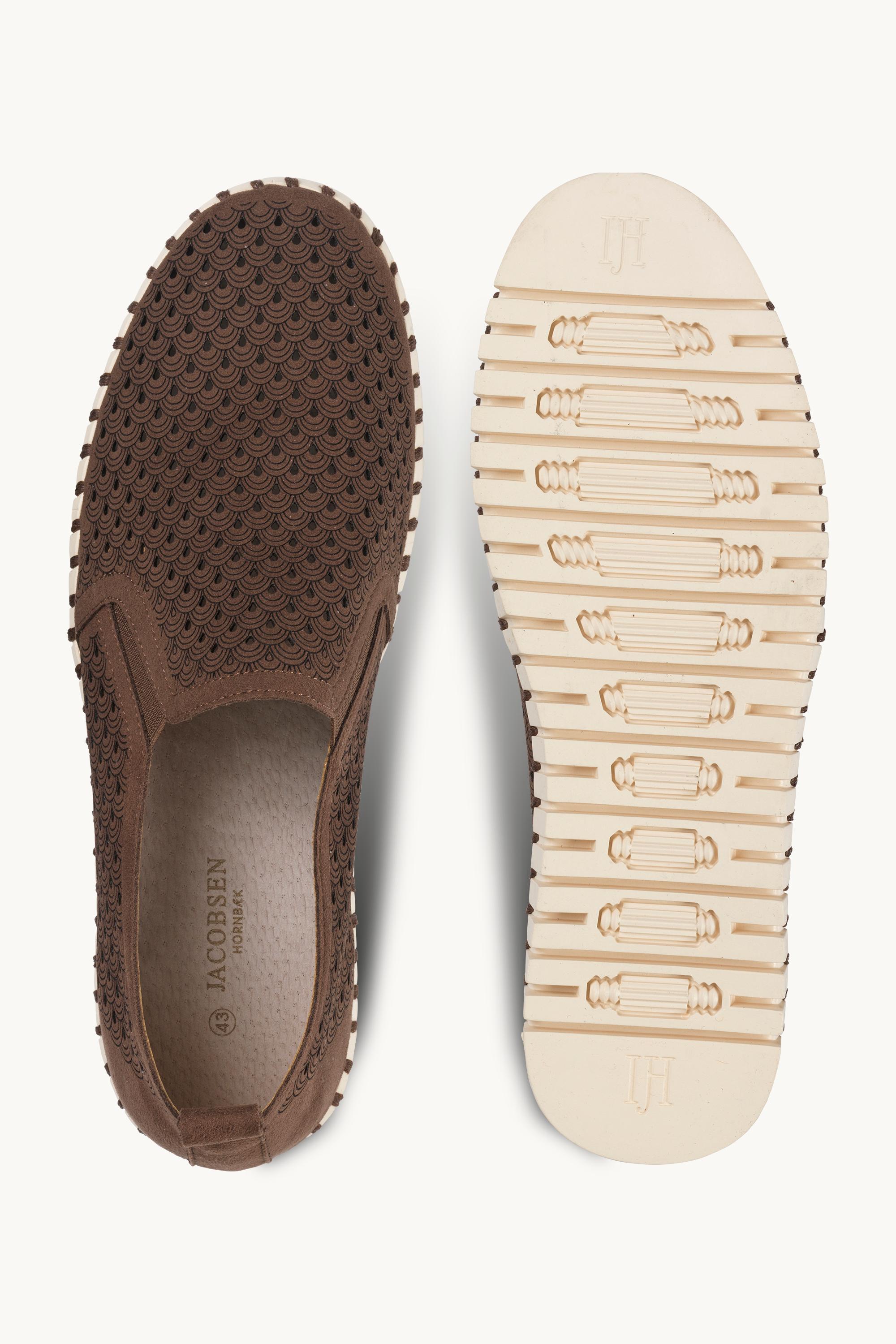 Men’s Comfort Shoes - Brown Pearled Ivory