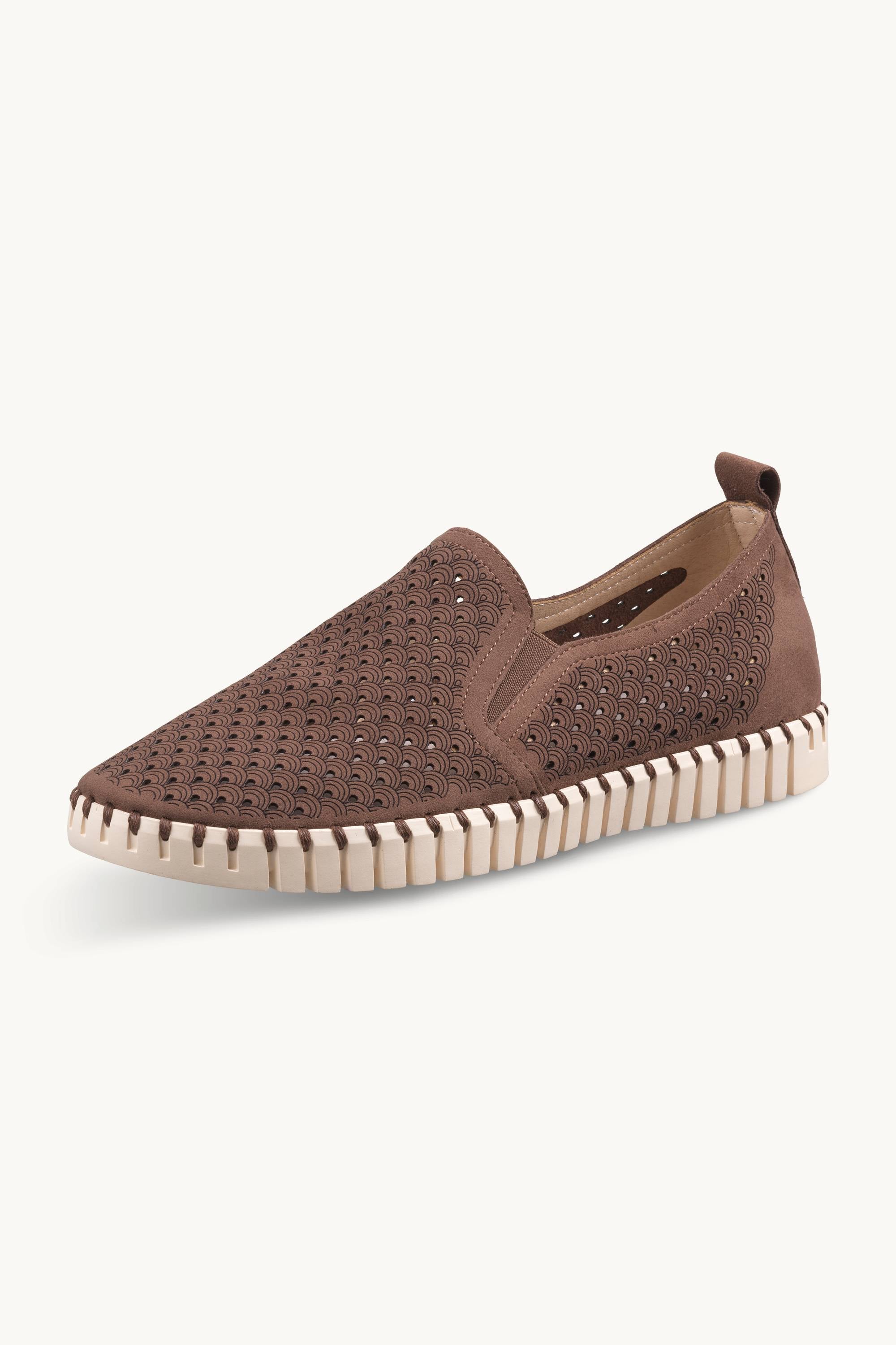 Men’s Comfort Shoes - Brown Pearled Ivory