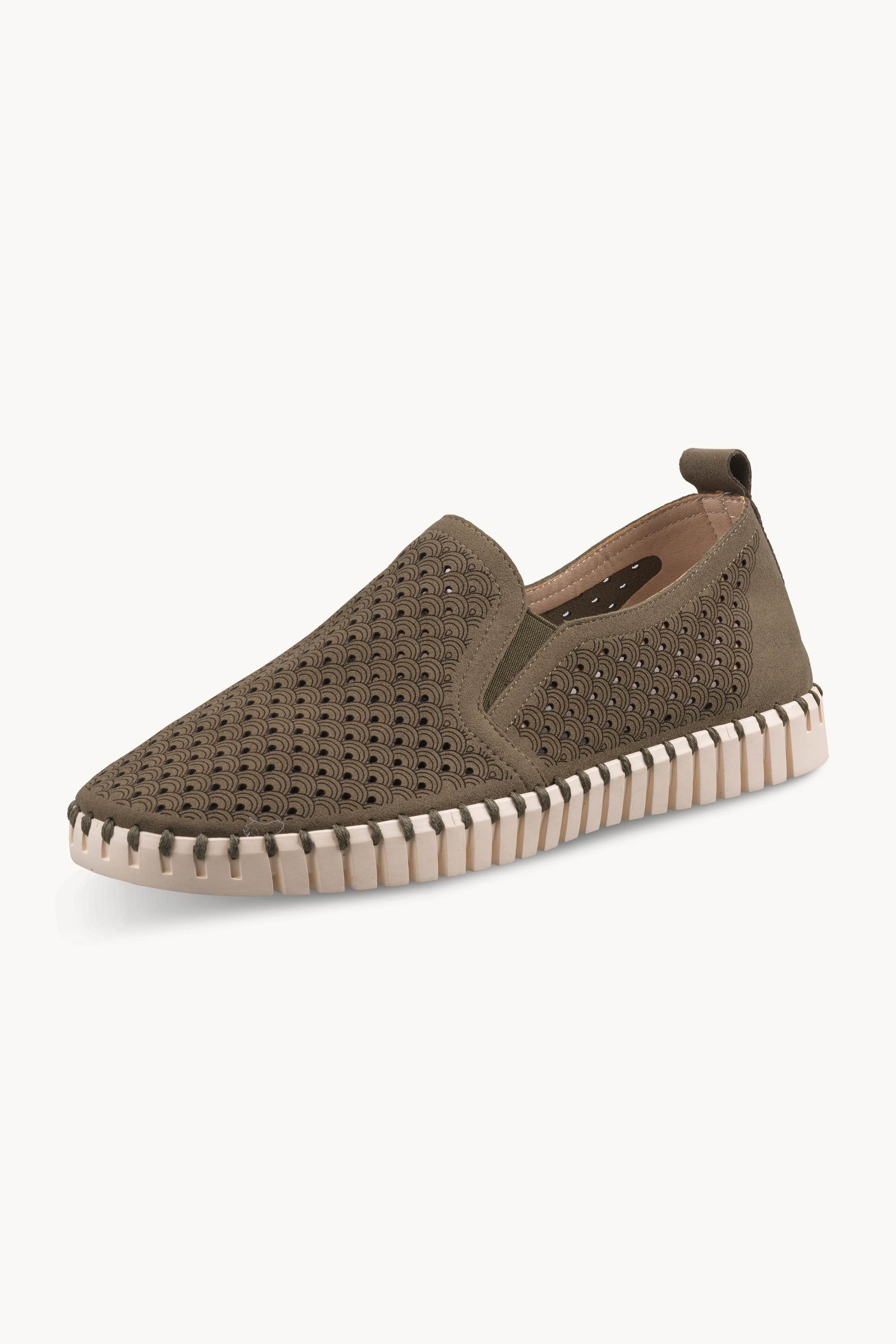 Men’s Comfort Shoes - Deep Olive Pearled Ivory