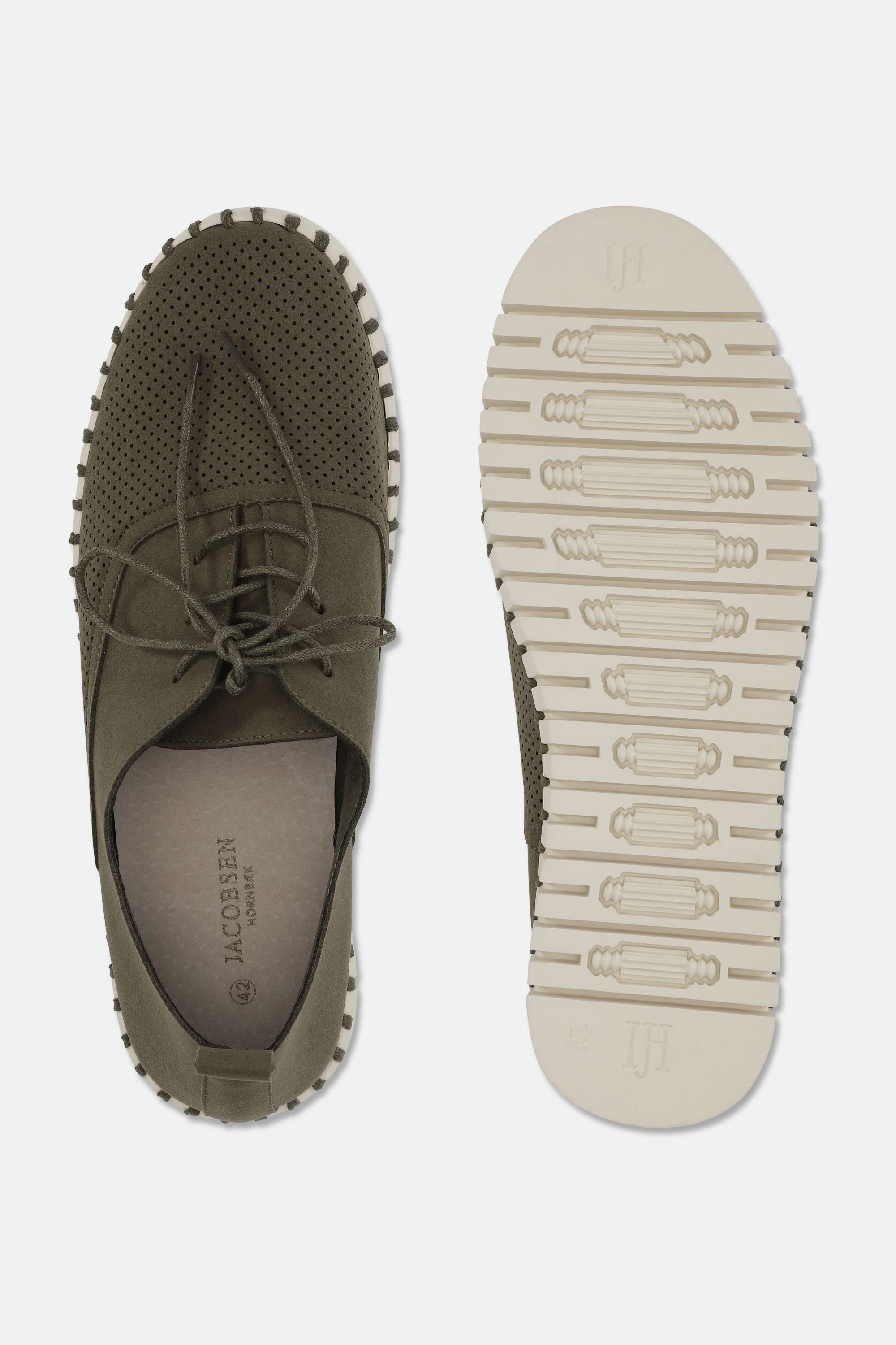 Chaussures Homme à Lacets - Deep Olive Pearled Ivory