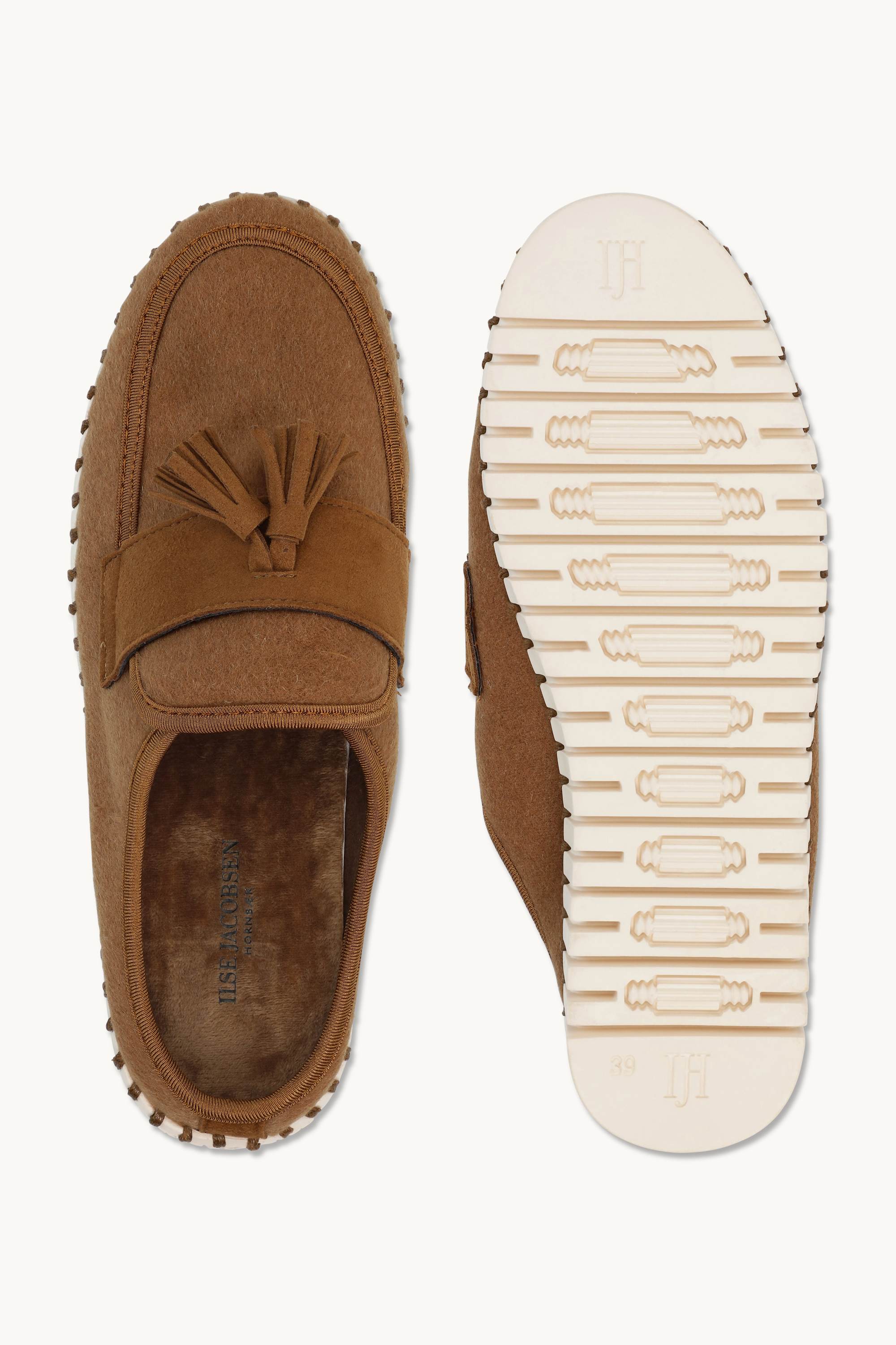 Tulip Wool Mule - Cashew Pearled Ivory