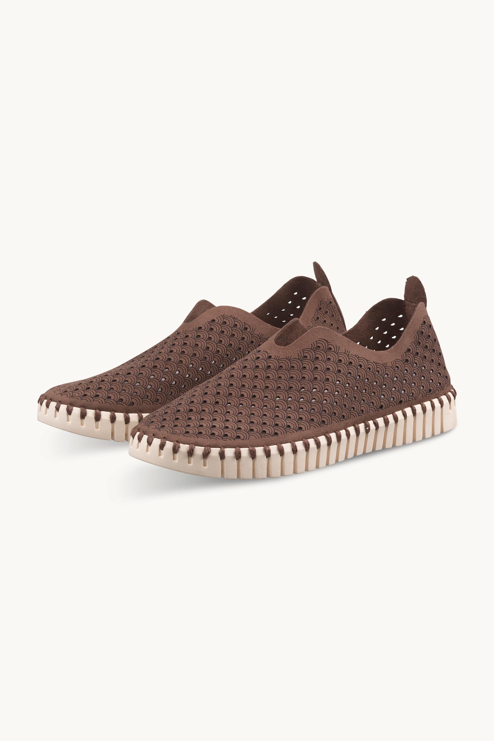 Tulip Shoe - Brown Pearled Ivory