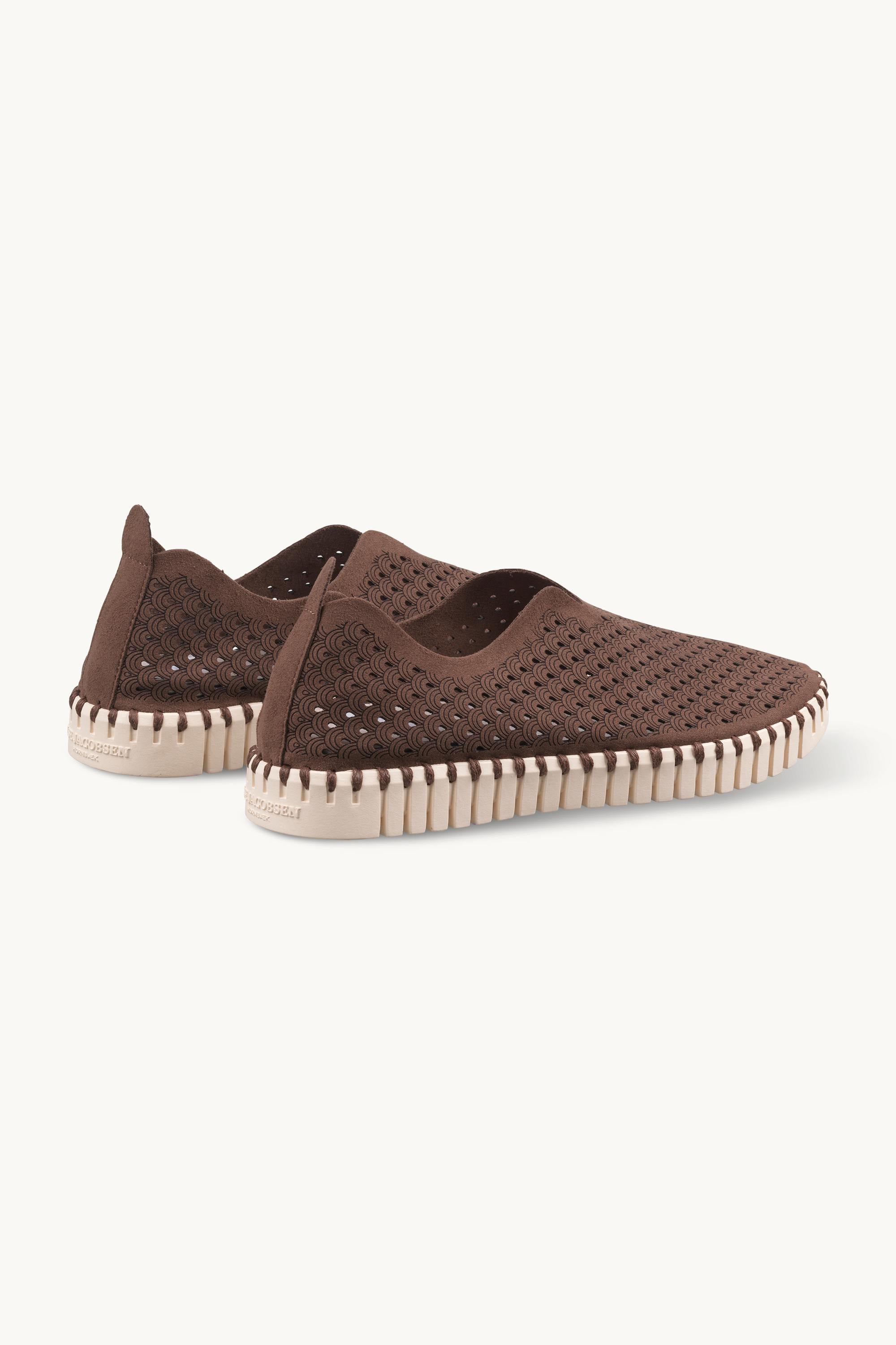 Tulip Shoe - Brown Pearled Ivory