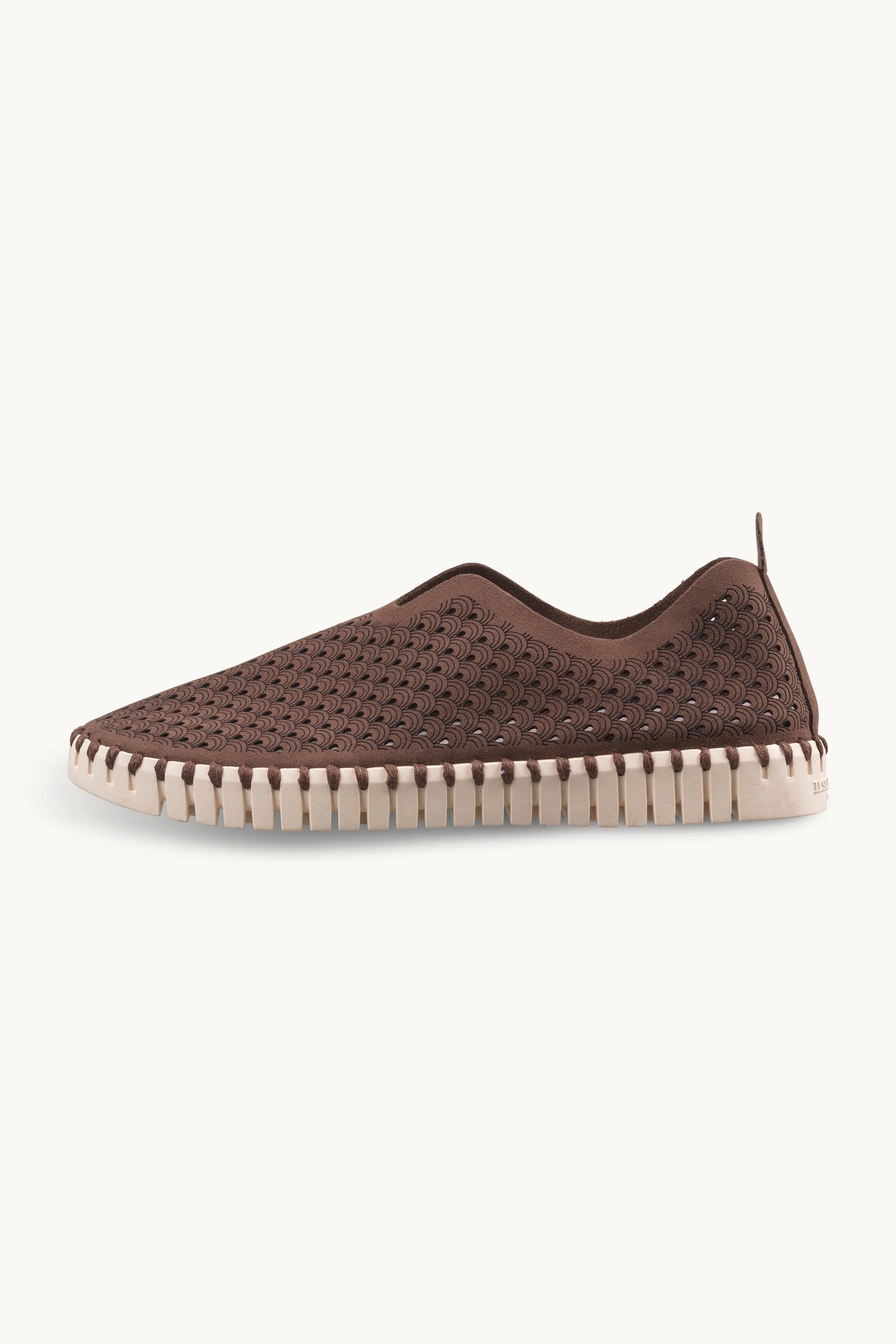Tulip Shoe - Brown Pearled Ivory