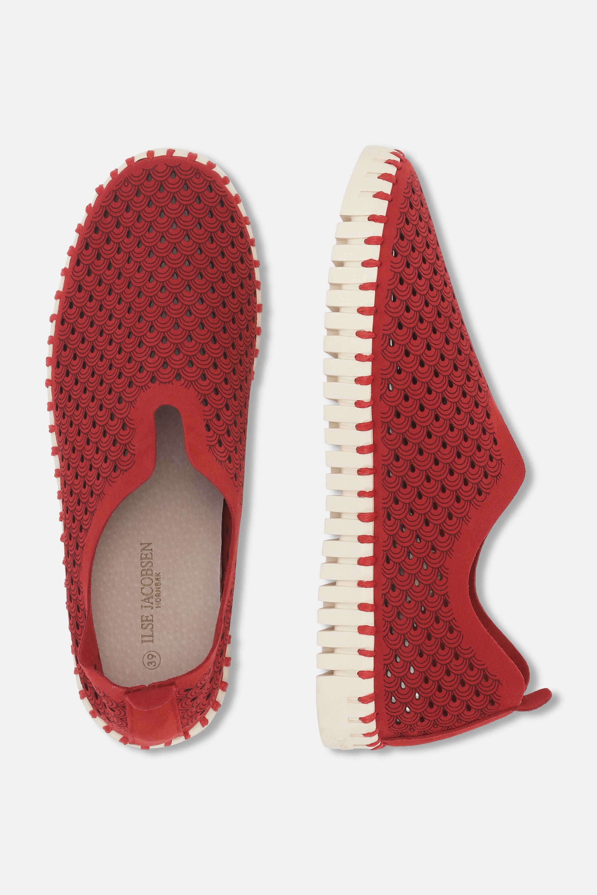 Tulip Mocassins - Deep Red