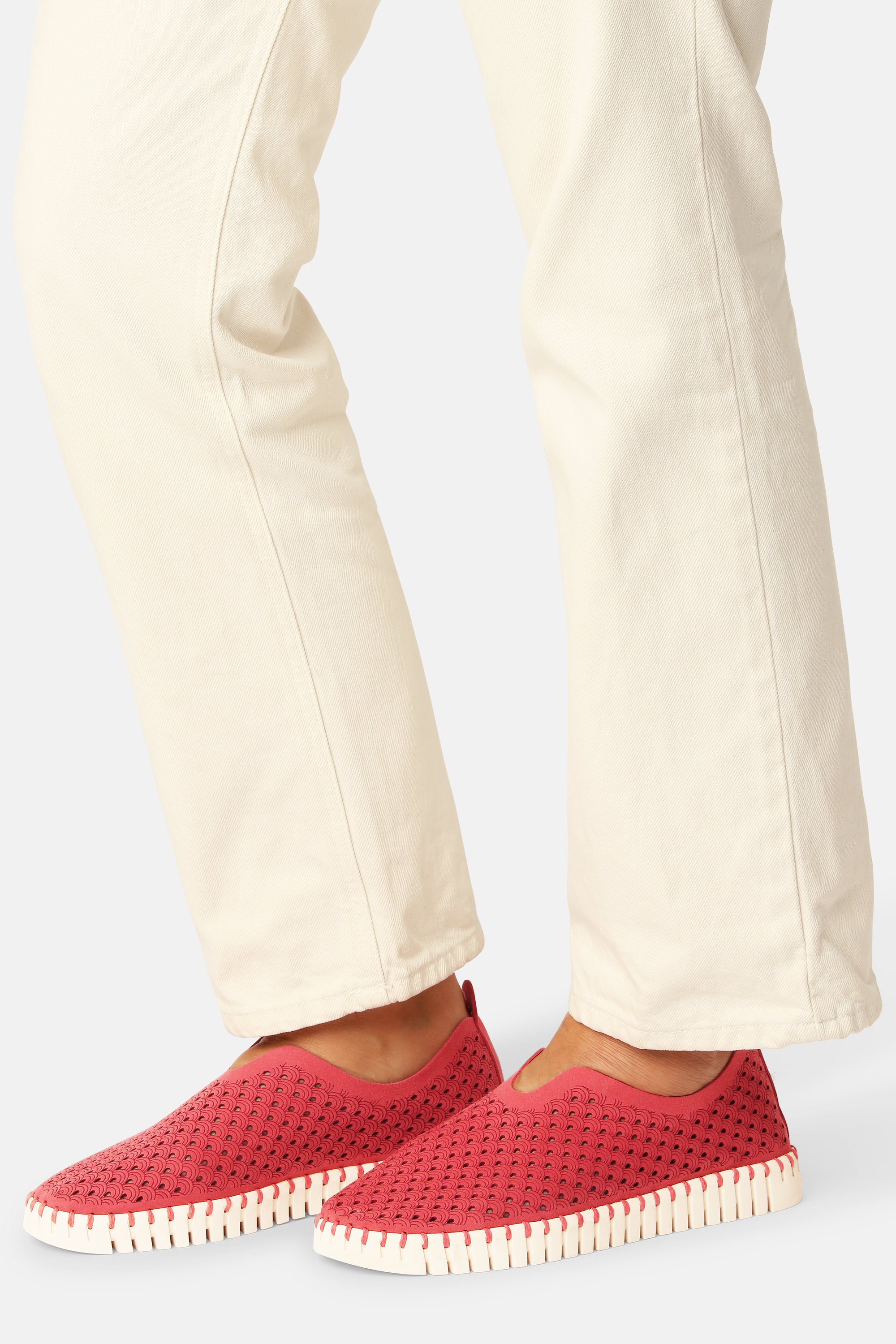 Tulip Mocassins - Baked Apple Pearled Ivory