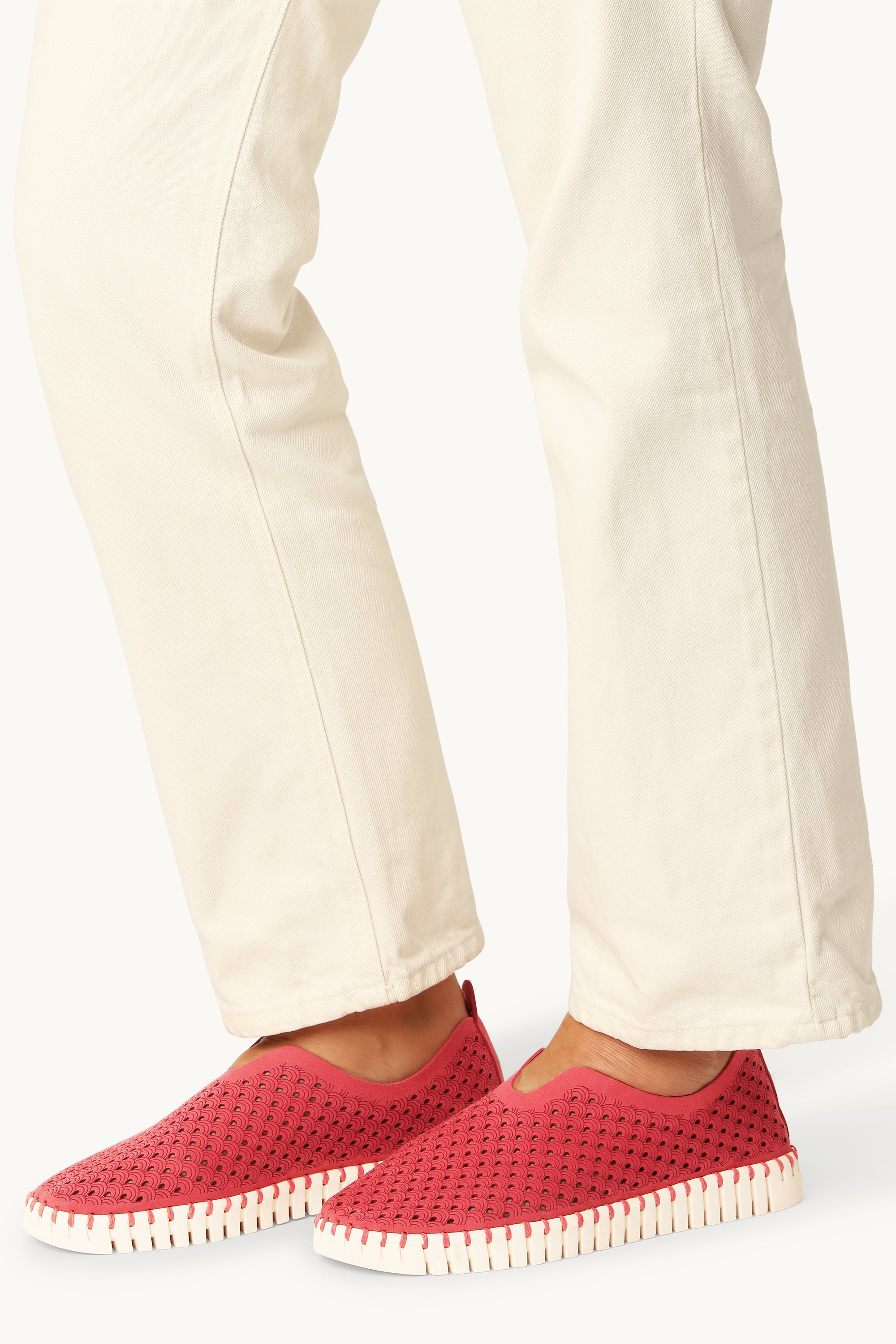 Tulip Mocassins - Baked Apple Pearled Ivory