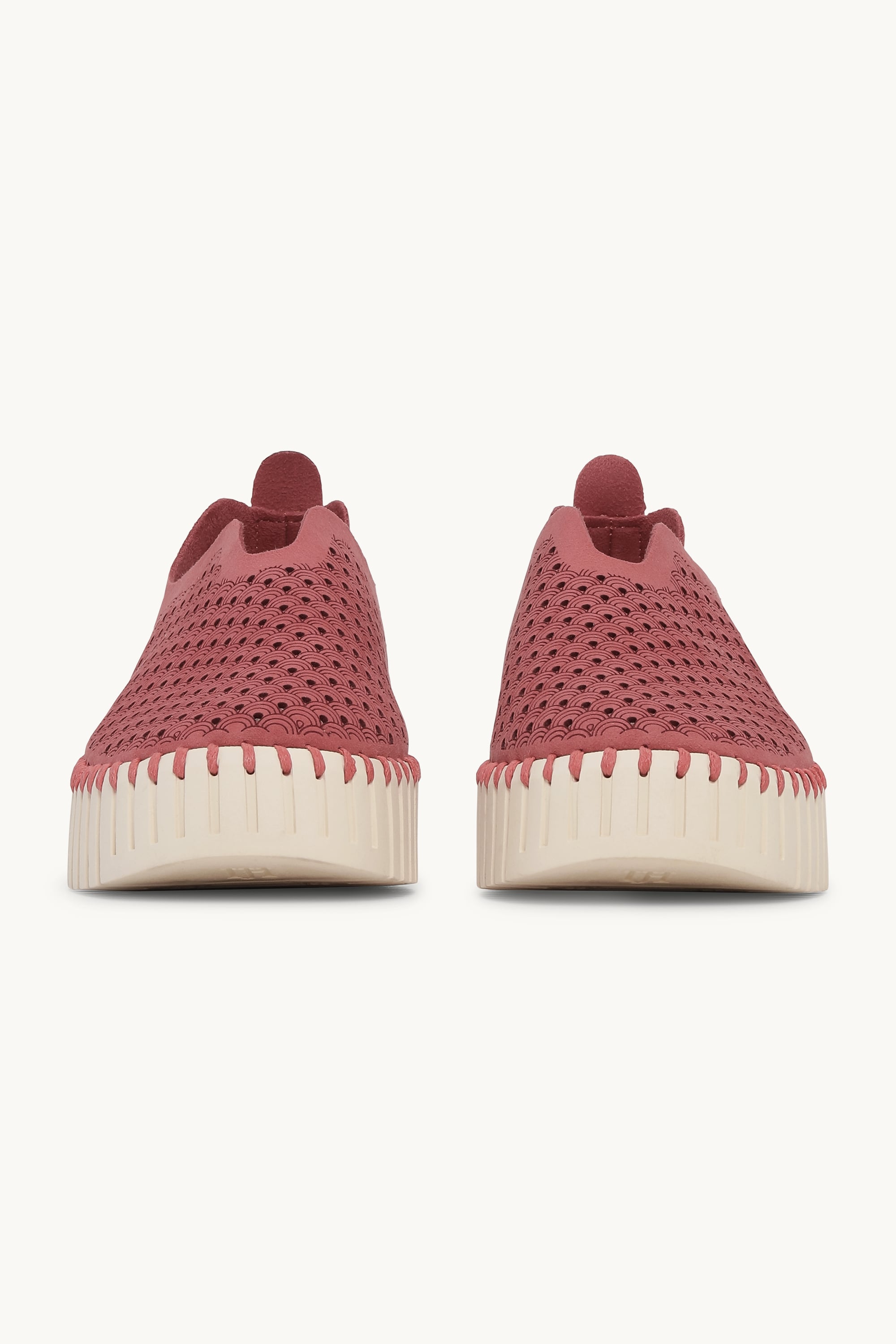 Tulip Chaussures Plateforme - Rouge Pearled Ivory