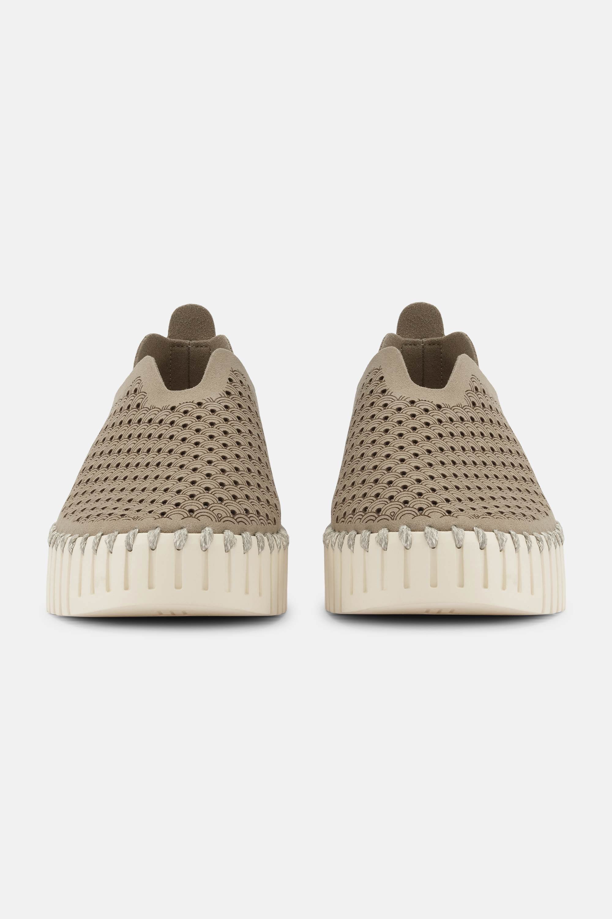 Platform Tulip Flats - Coriander Pearled Ivory