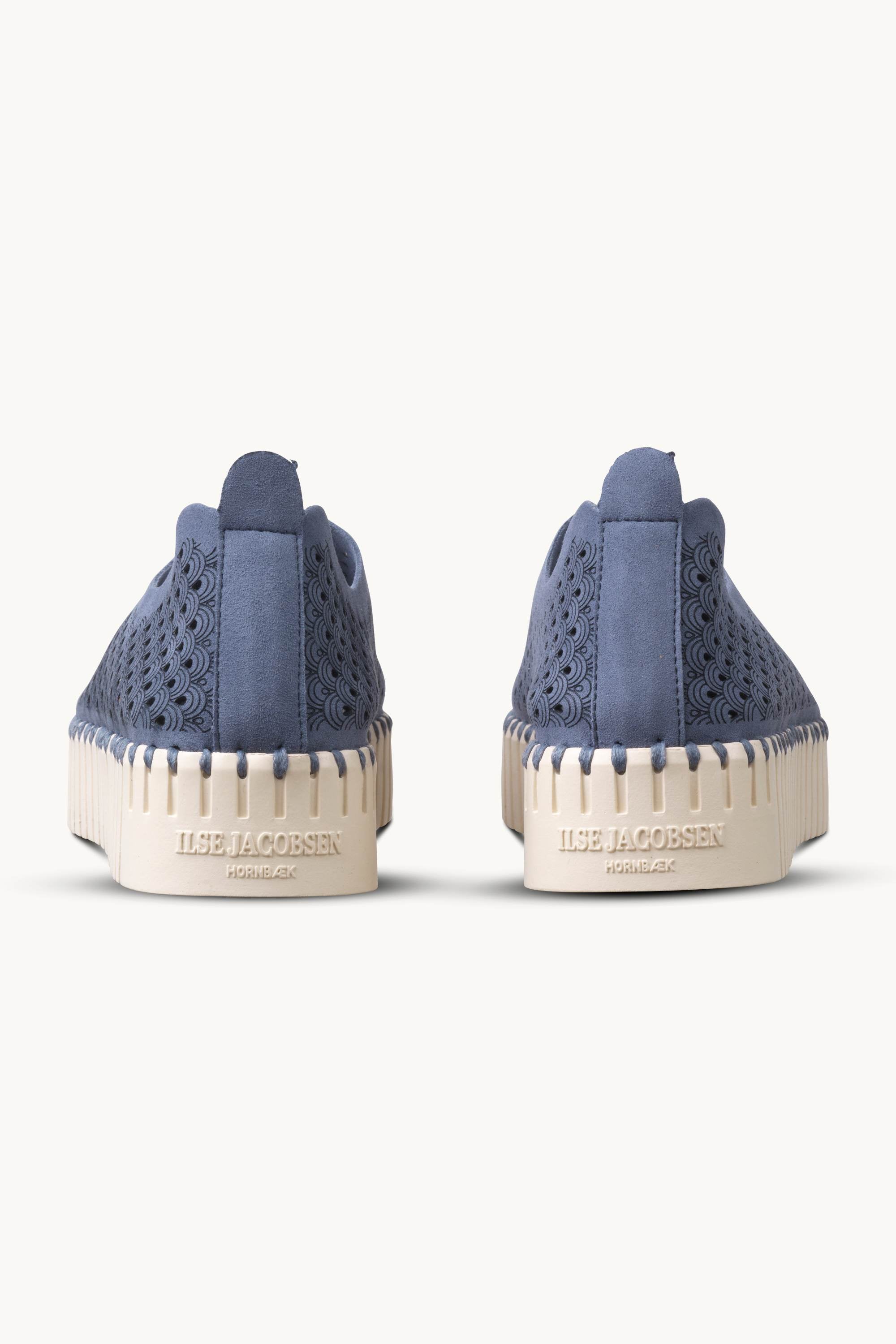 Platform Tulip Flats - Ombre Blue Pearled Ivory
