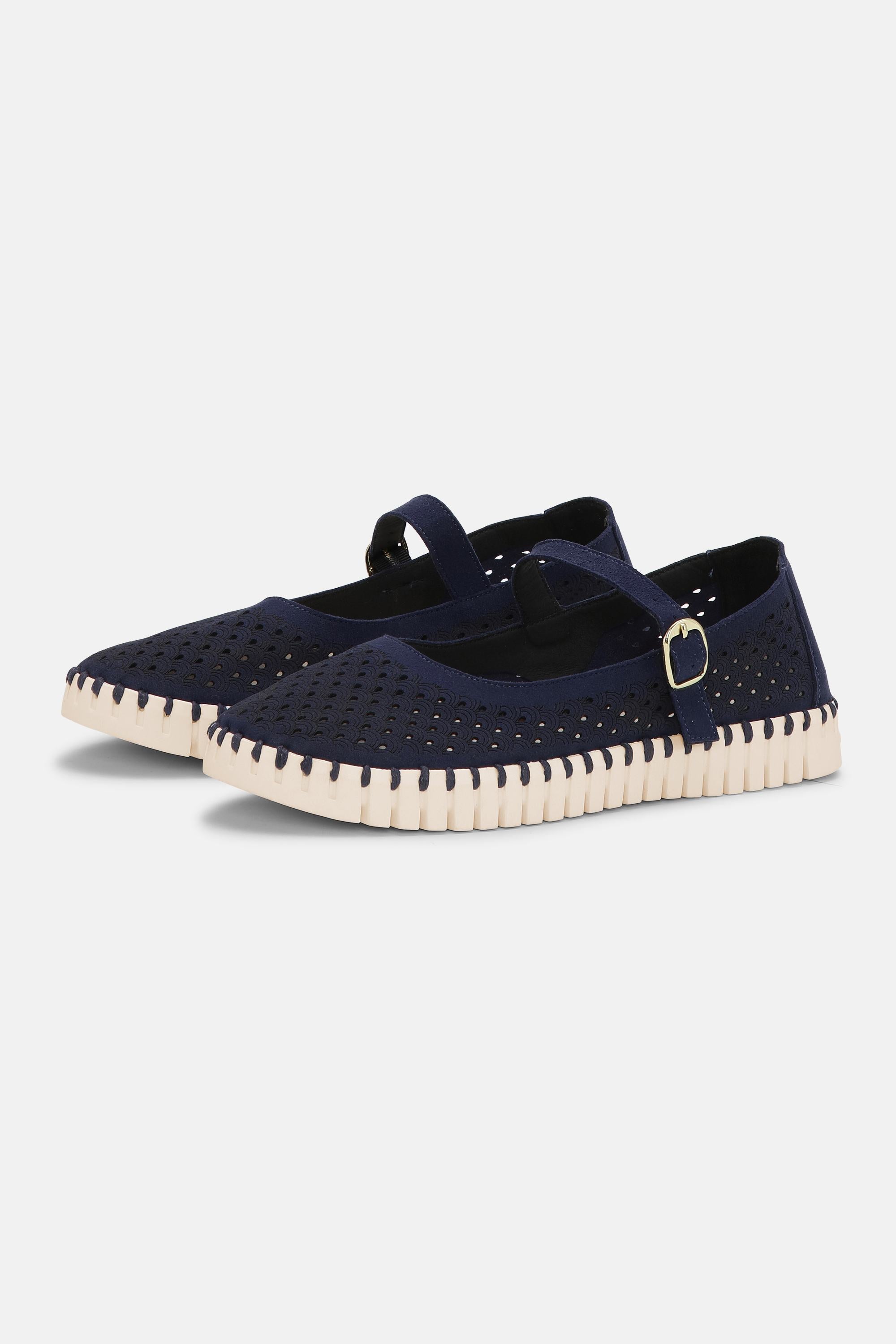 Ballerines - Dark Indigo Pearled Ivory